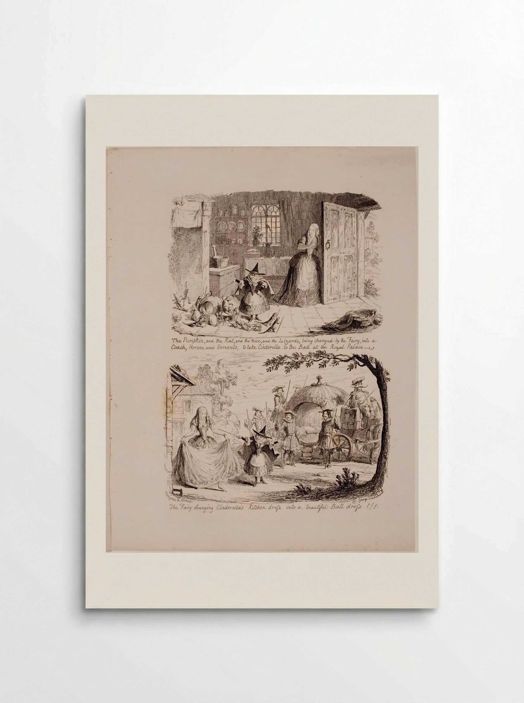 The Pumpkin, and the Rat - George Cruikshank - Poster