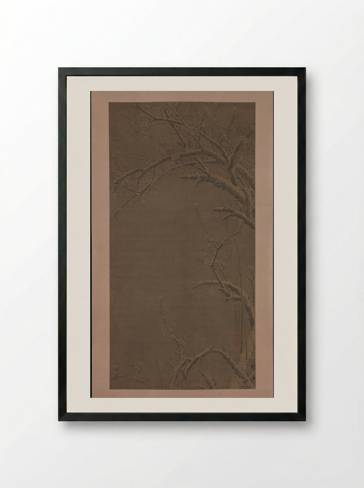 The Pure Whiteness of Winter - Xu Jing - Framed Print Black