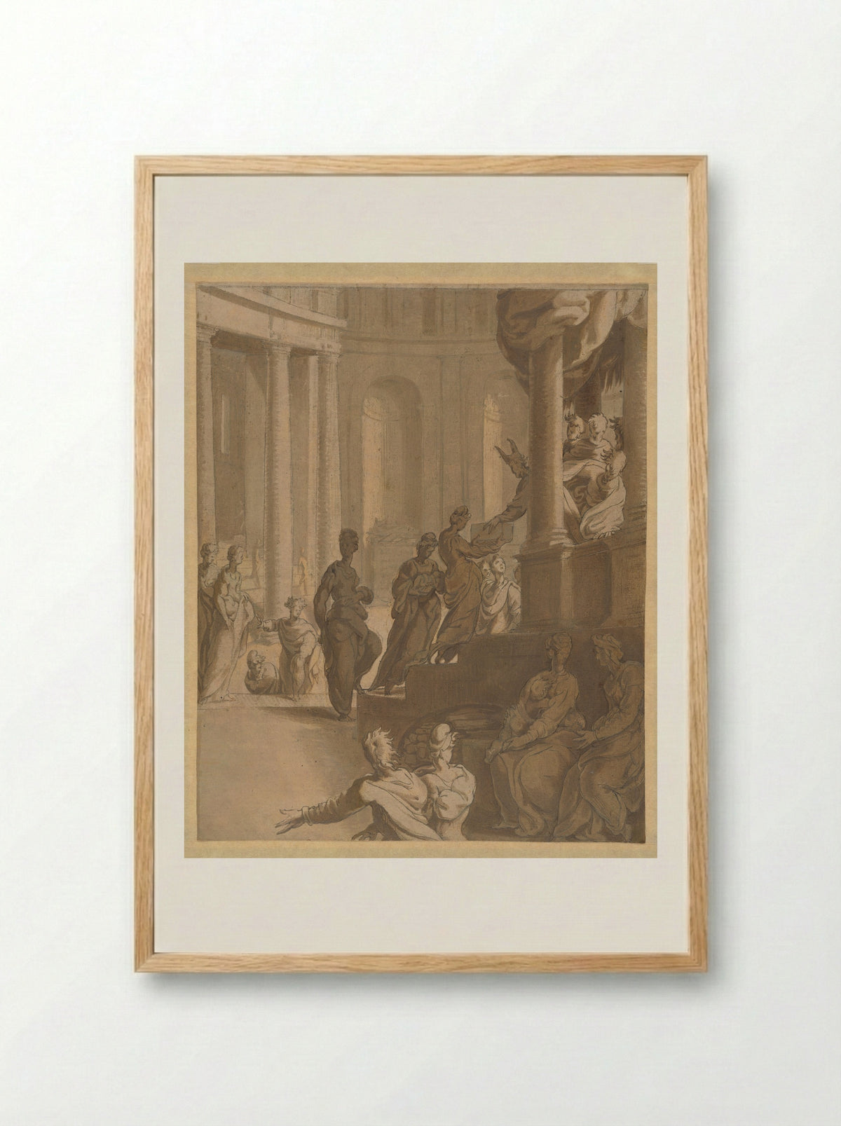 The Purification of the Virgin - Adriaan de Weerdt - Framed Print Wood