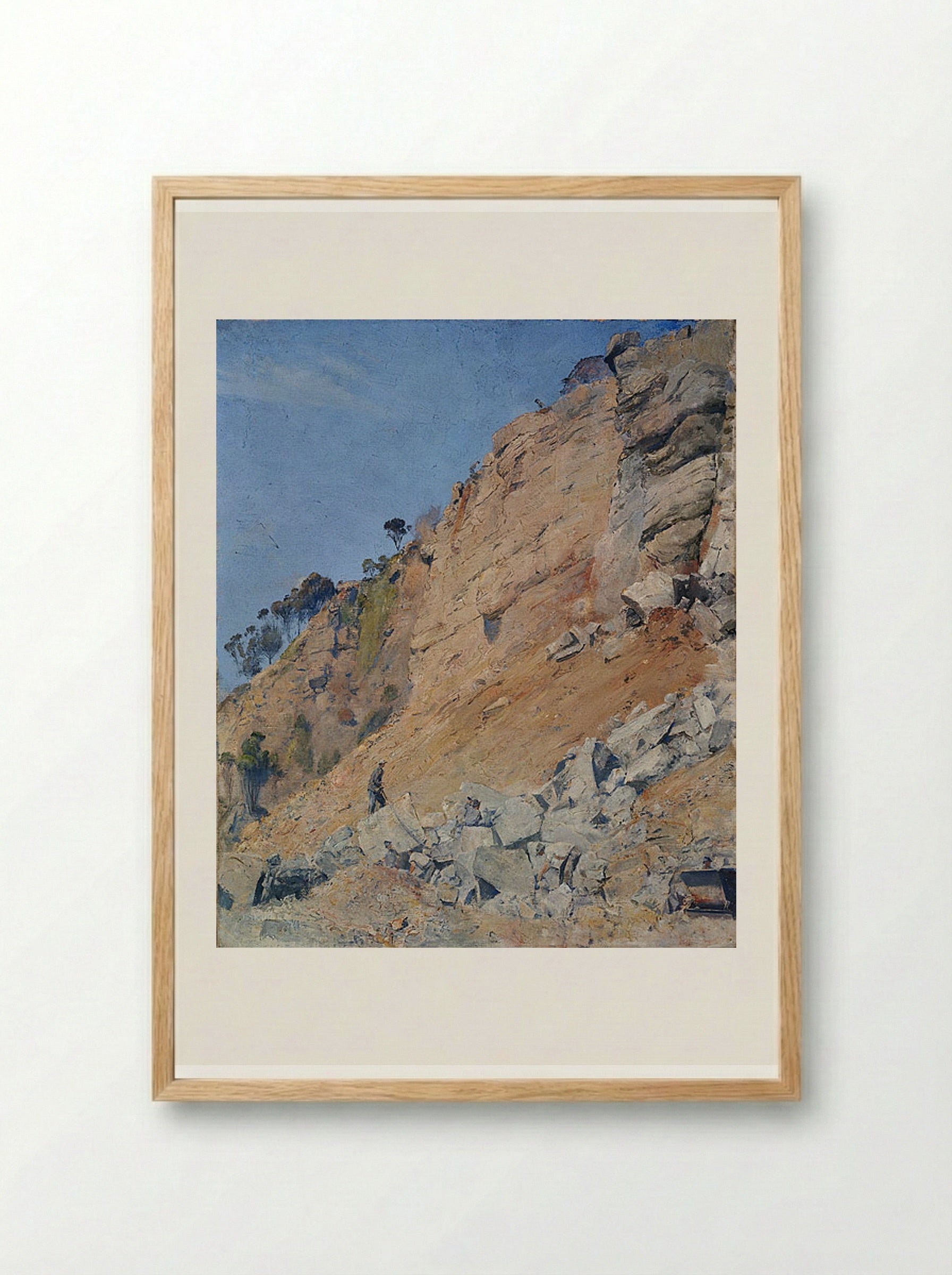 The Quarry, Maria Island - Tom Roberts - Framed Print Wood