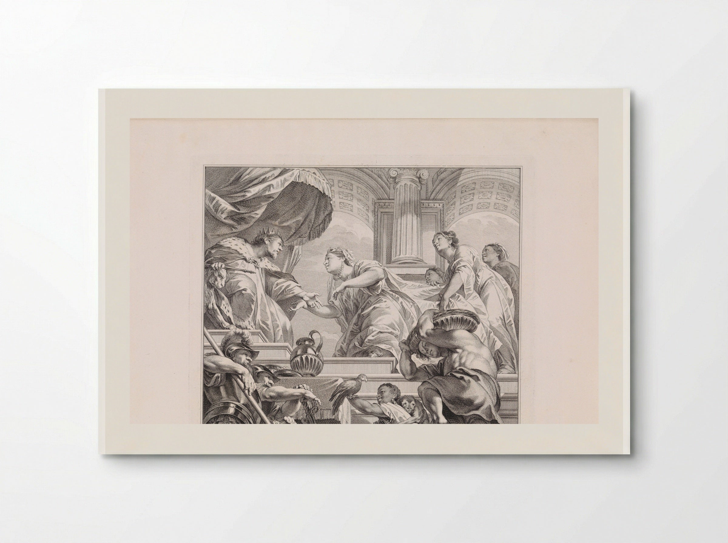 The Queen of Sheba Testing Solomon with Riddles - Jan Punt - Poster