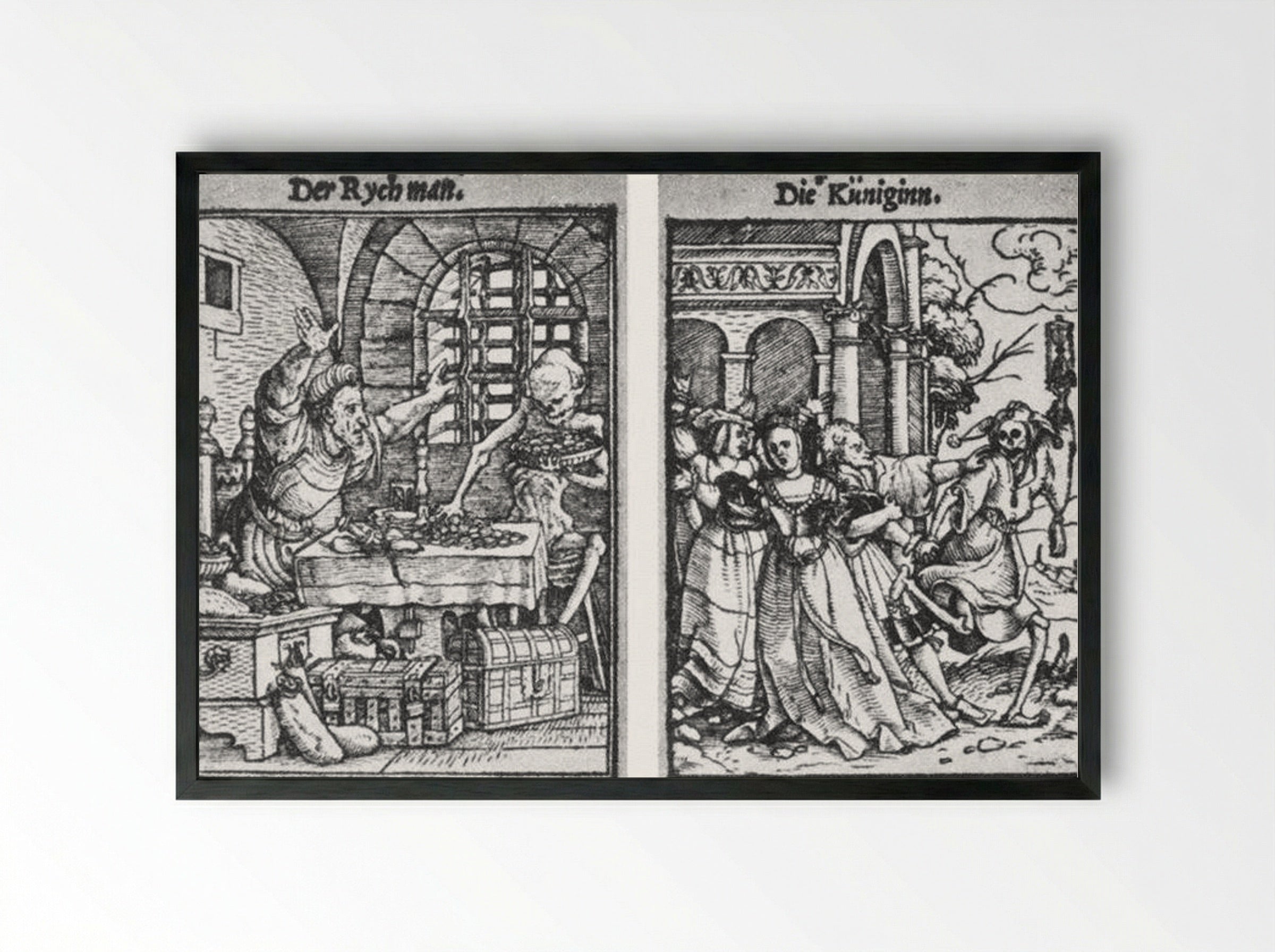 The Queen - Hans Holbein the Younger - Framed Print Black