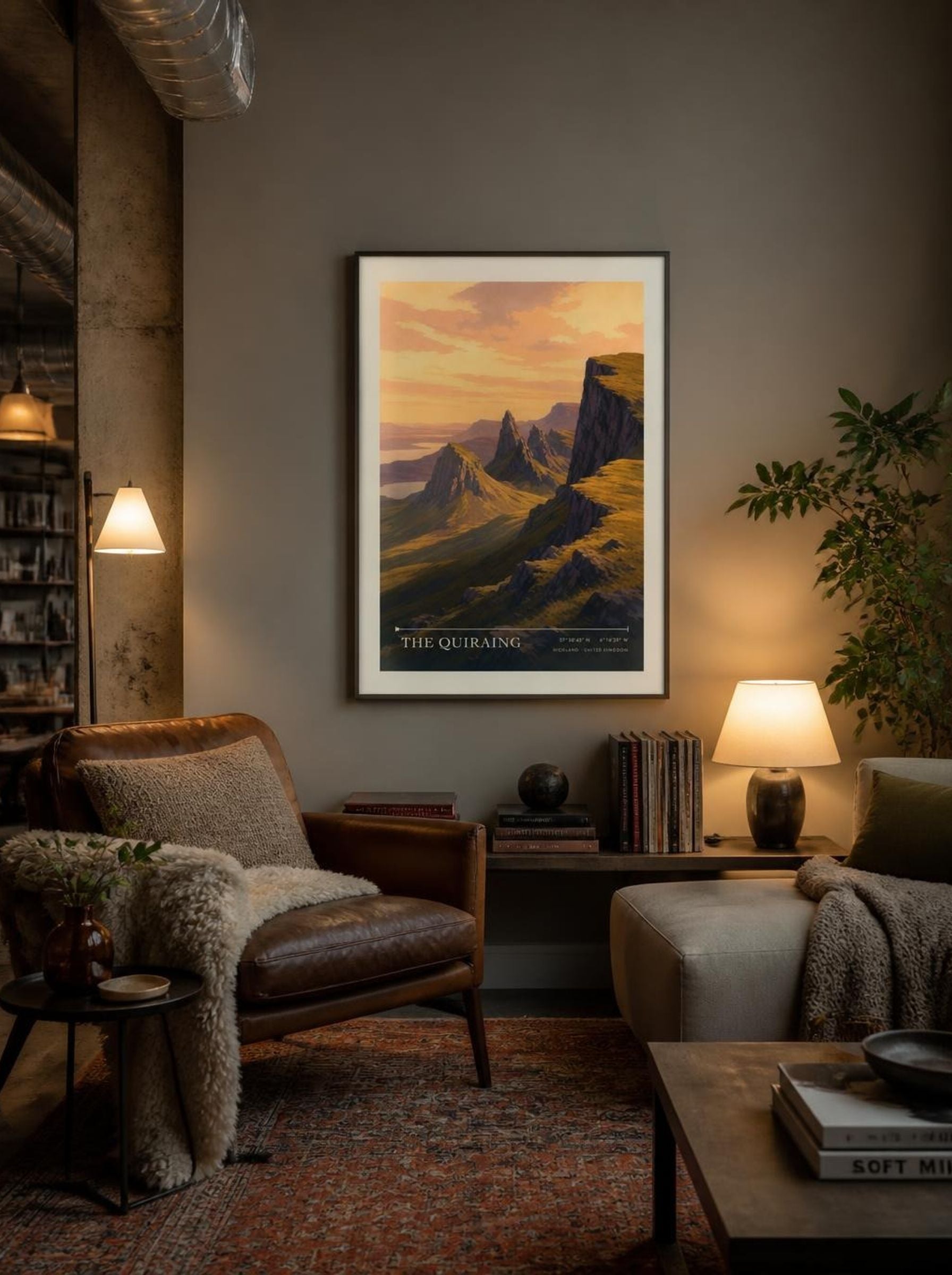The Quiraing Highland United Kingdom Travel Poster - Lifestyle