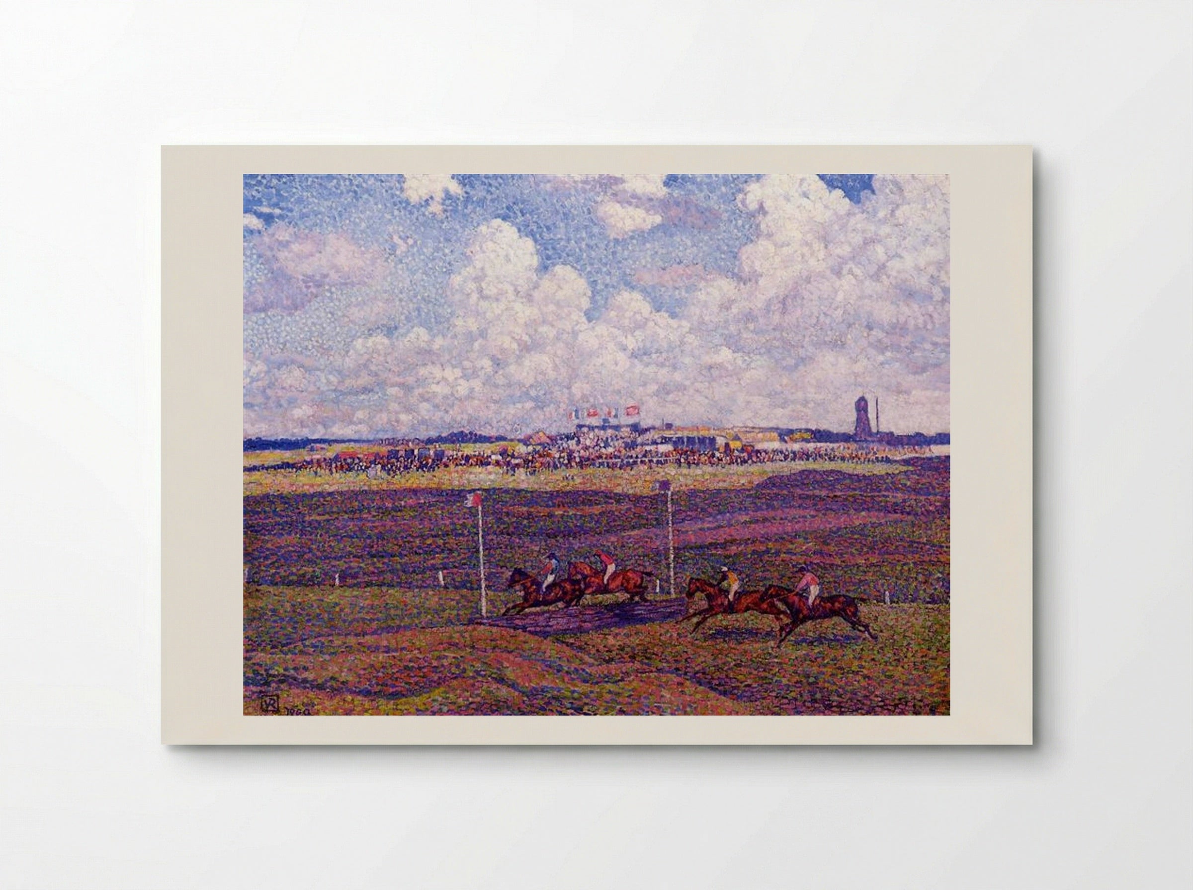 The Race Track at Boulogne-sur-Mer - Théo van Rysselberghe - Poster