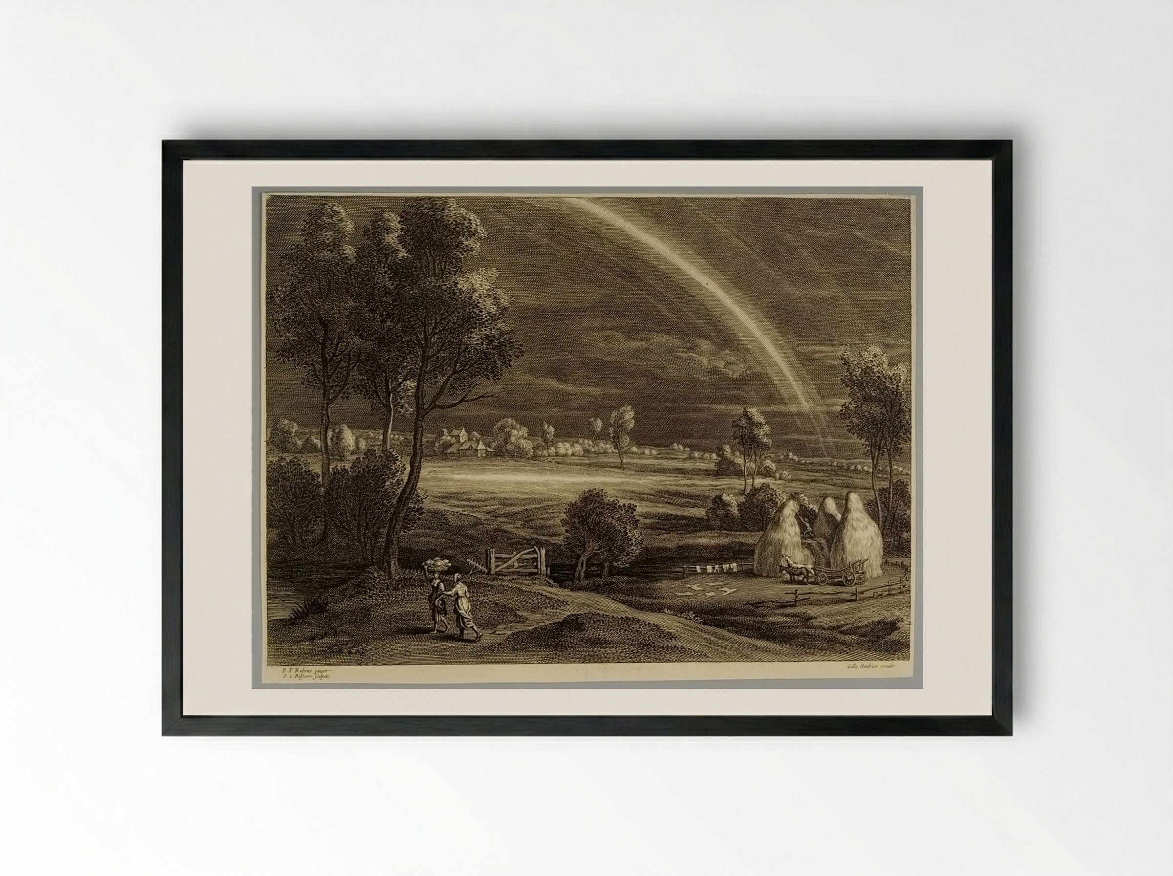 The Rainbow - Schelte Adamsz. Bolswert - Framed Print Black