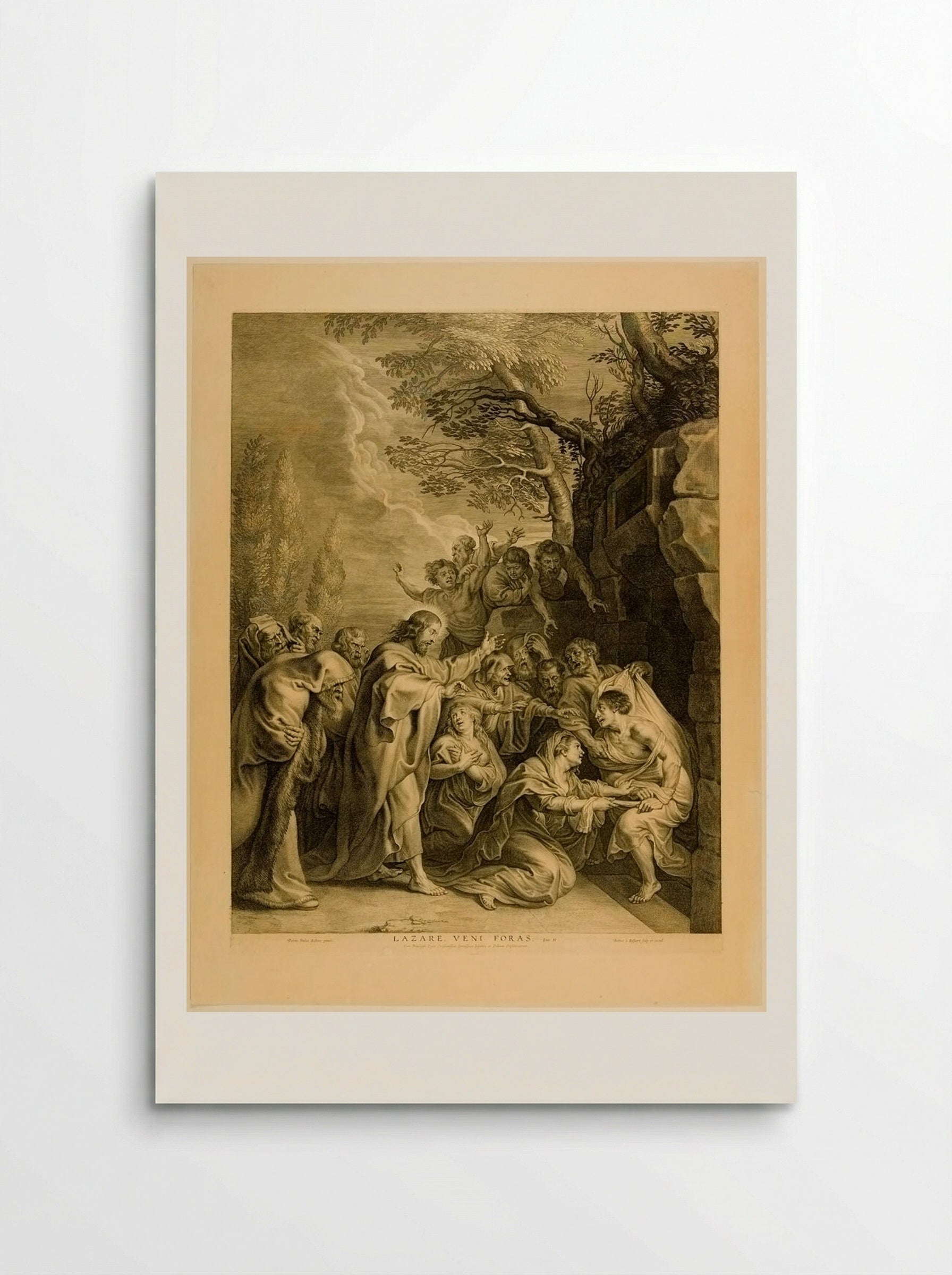 The Raising of Lazarus - Boetius Adamsz. Bolswert - Poster