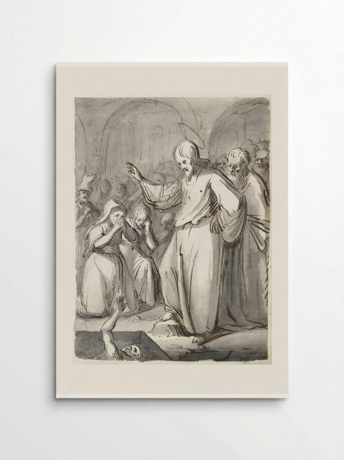 The Raising of Lazarus - Moses ter Borch - Poster