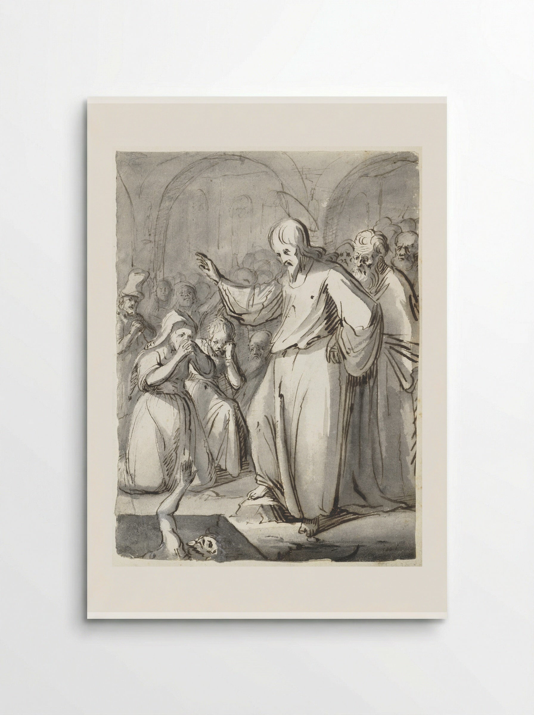 The Raising of Lazarus - Moses ter Borch - Poster