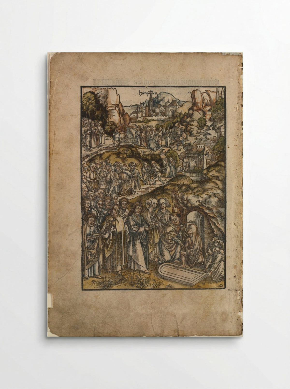 The Raising of Lazarus - Urs Graf the Elder - Poster