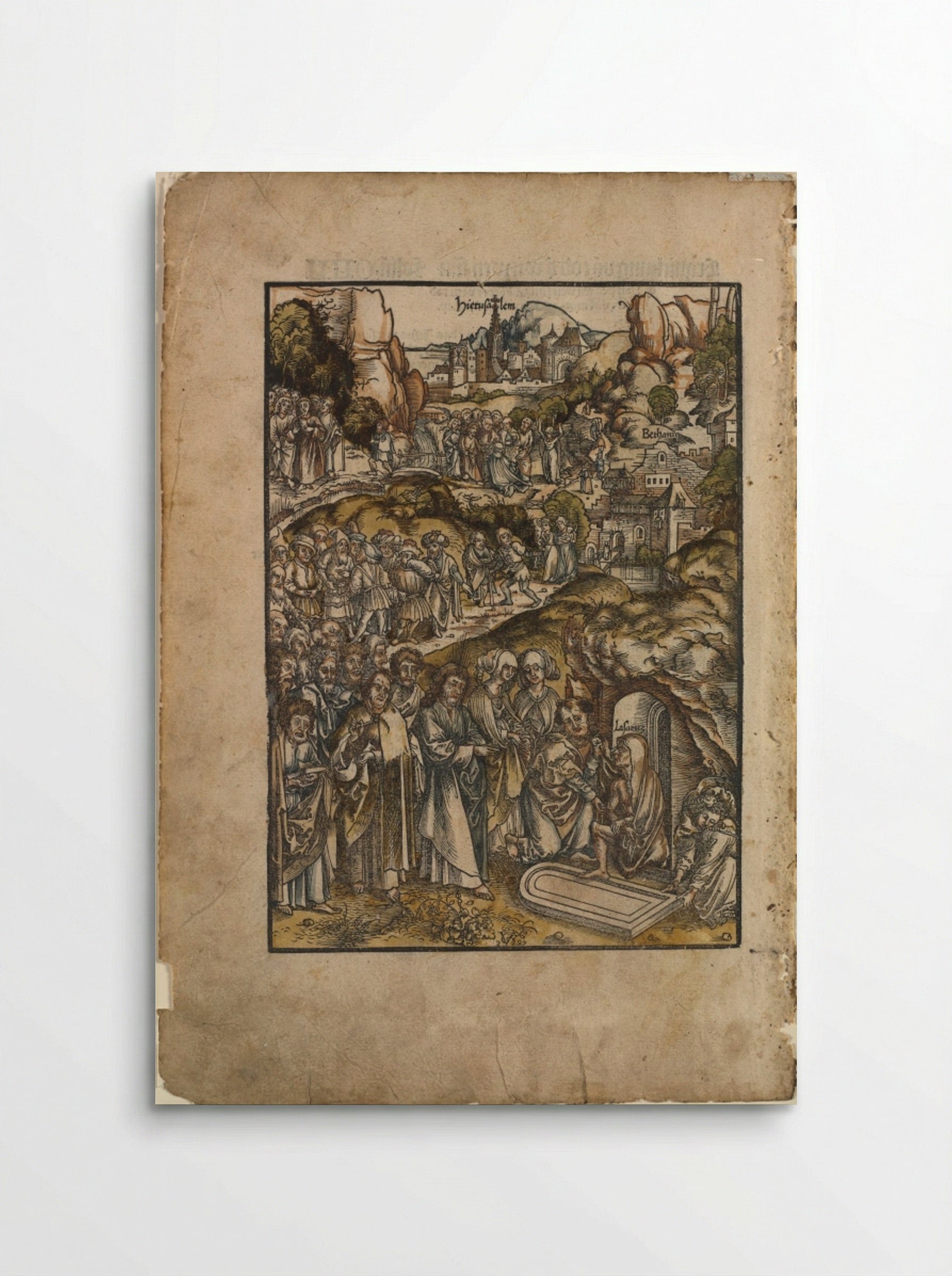 The Raising of Lazarus - Urs Graf the Elder - Poster