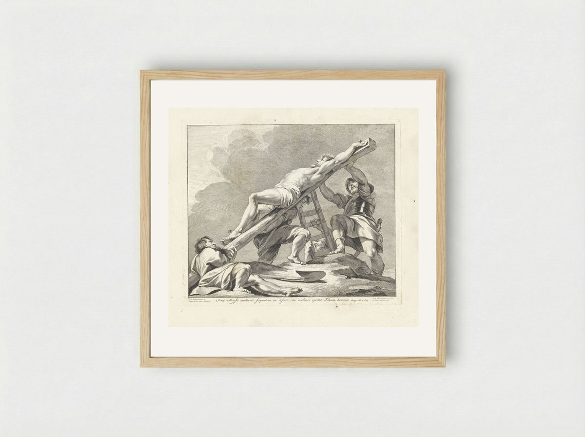 The Raising of the Cross - Jan Punt - Framed Print Wood