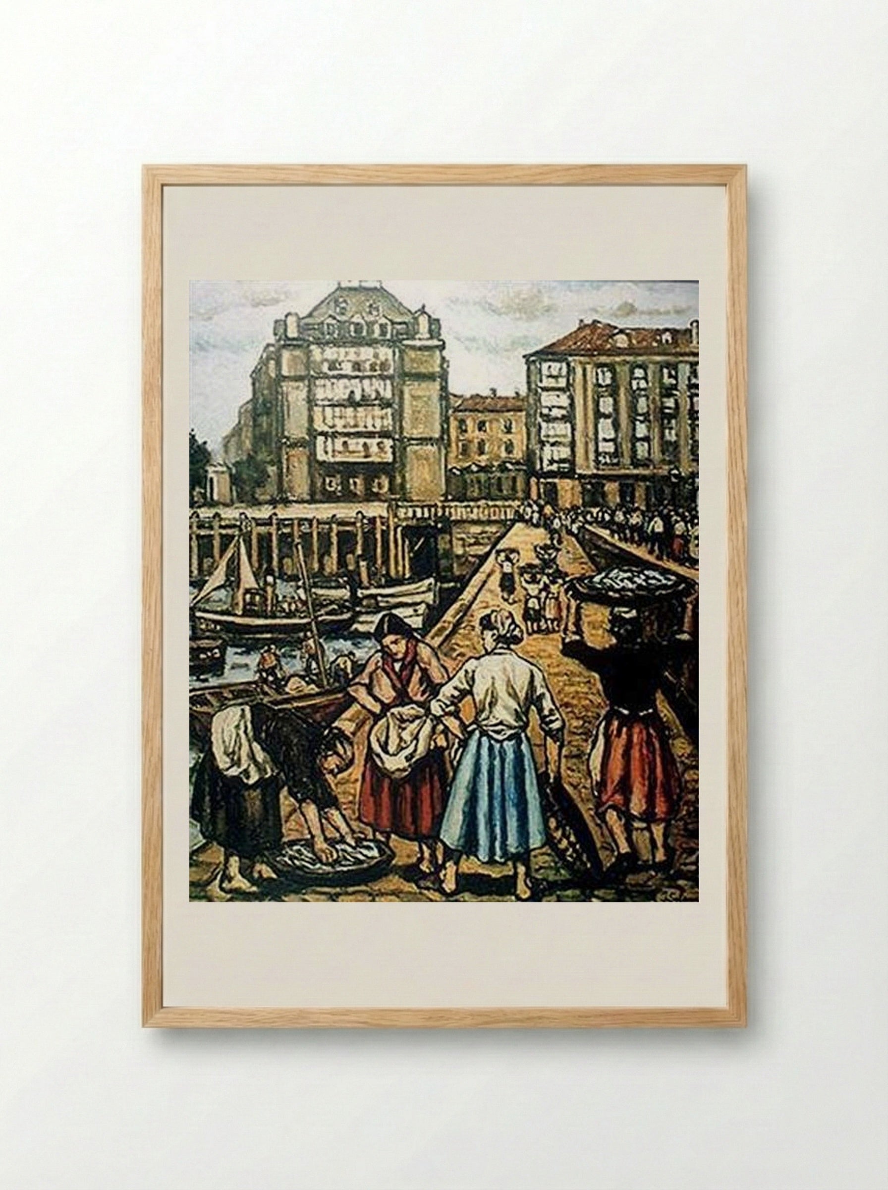The Ramp at Puerto Chico - José Gutiérrez Solana - Framed Print Wood