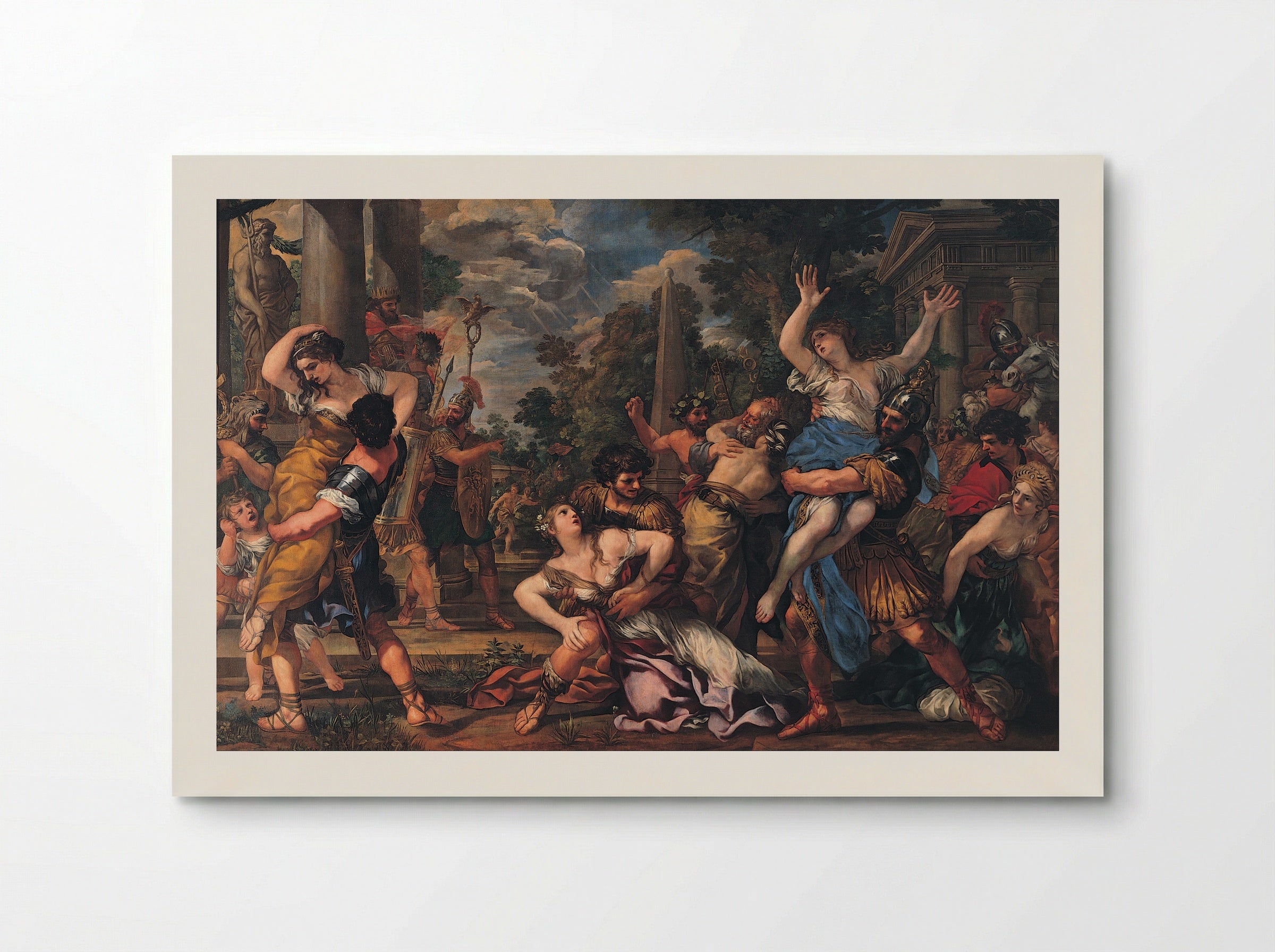 The Rape of the Sabine Women - Pietro da Cortona - Poster