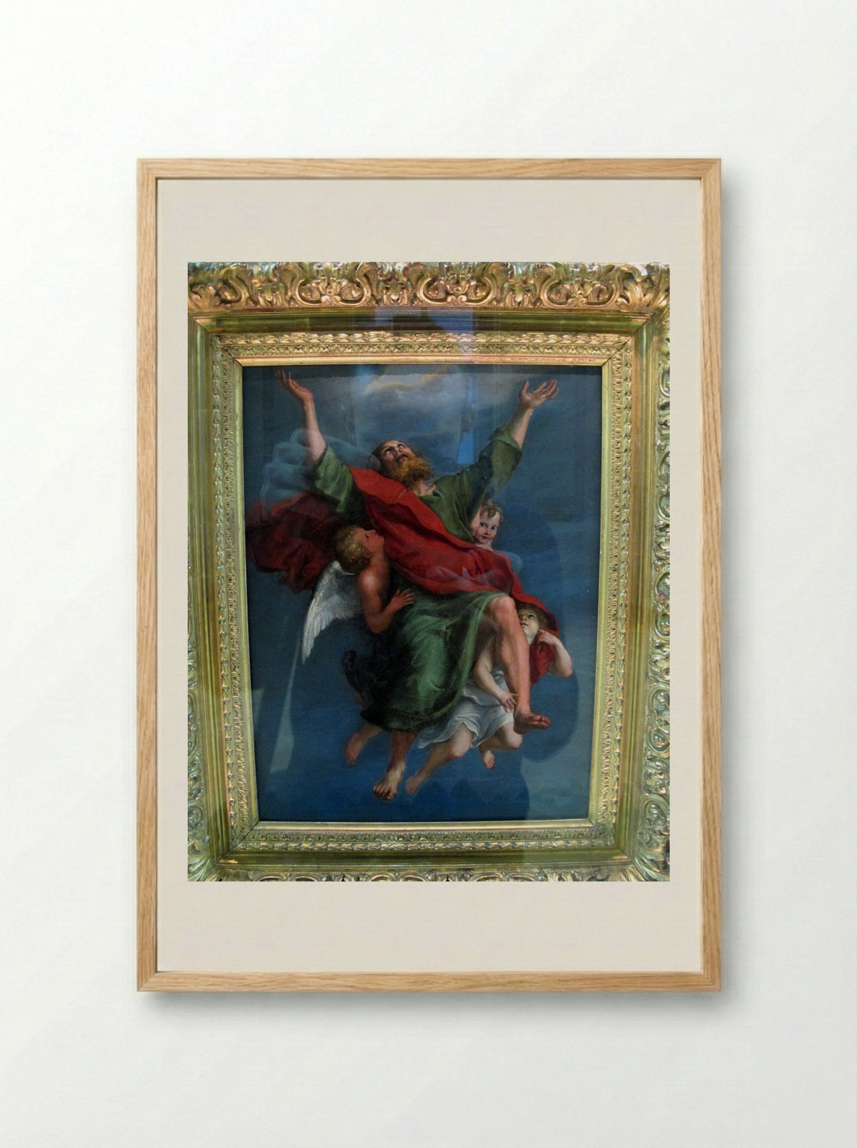 The Rapture of St. Paul - Domenichino - Framed Print Wood