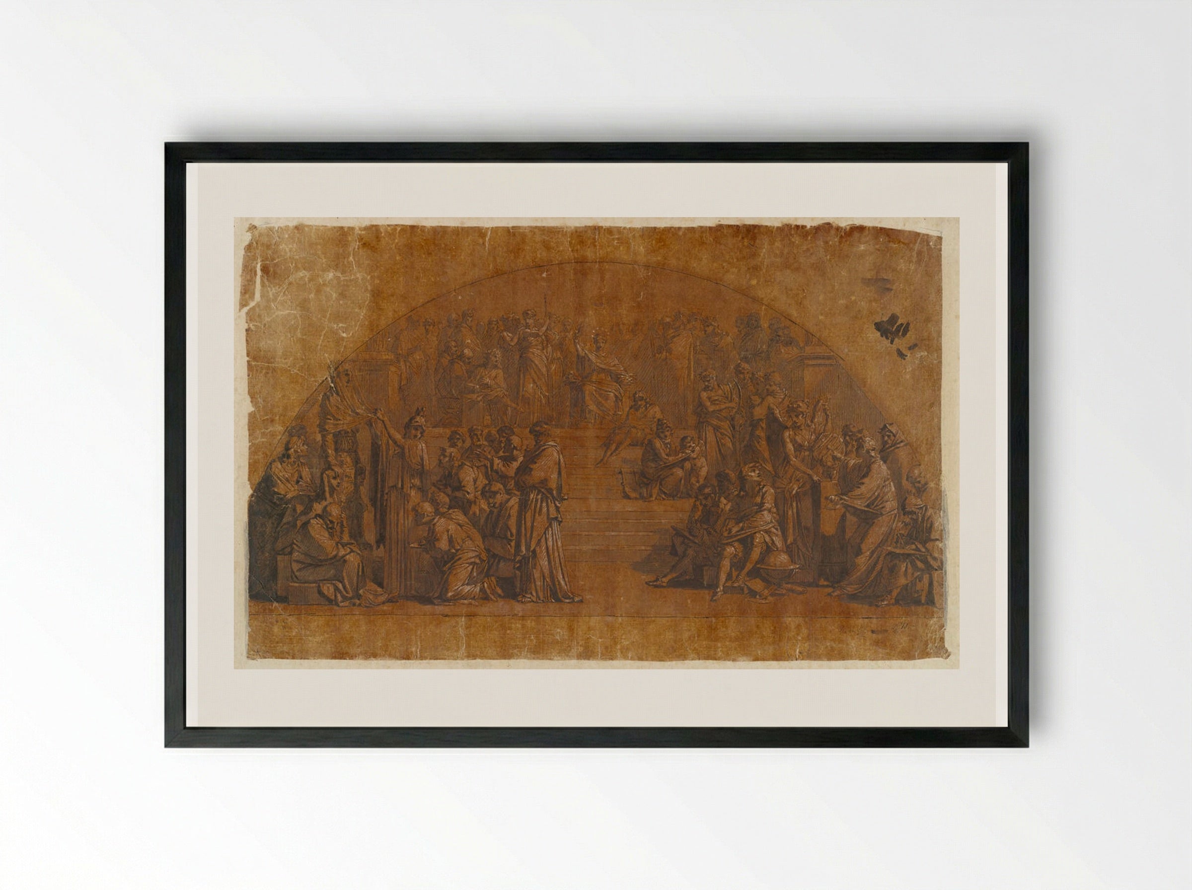 The Realm of Immortality - Pierre-Paul Prud'hon - Framed Print Black