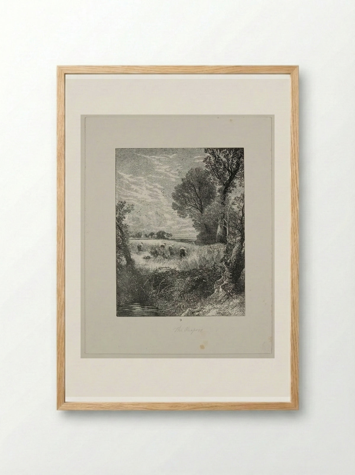 The Reapers - Edward Dalziel - Framed Print Wood