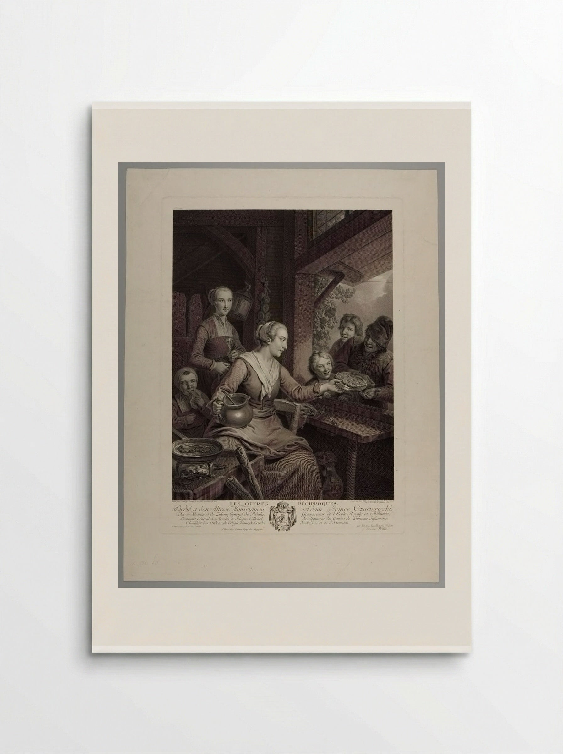 The Reciprocal Offers - Johann Georg Wille - Poster