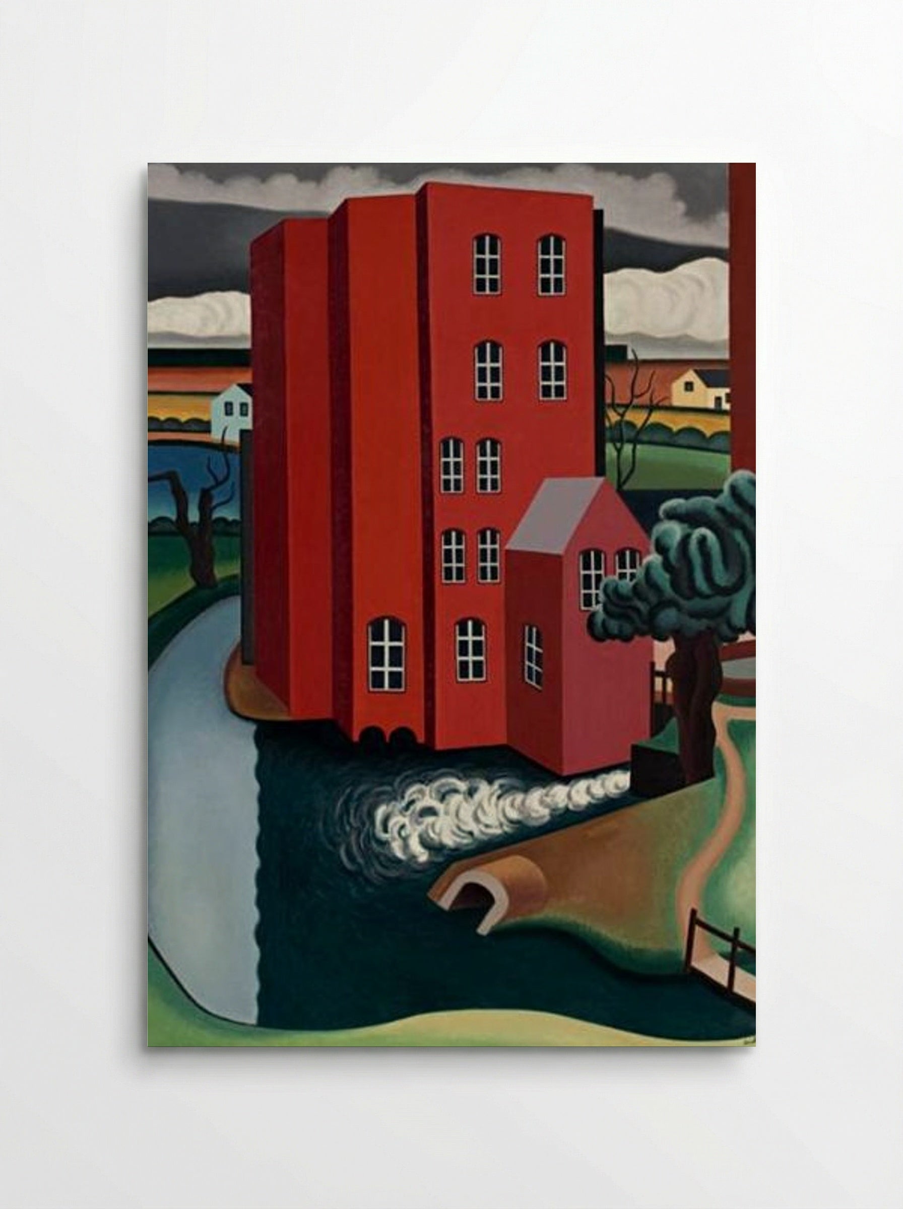 The Red House - Auguste Herbin - Poster