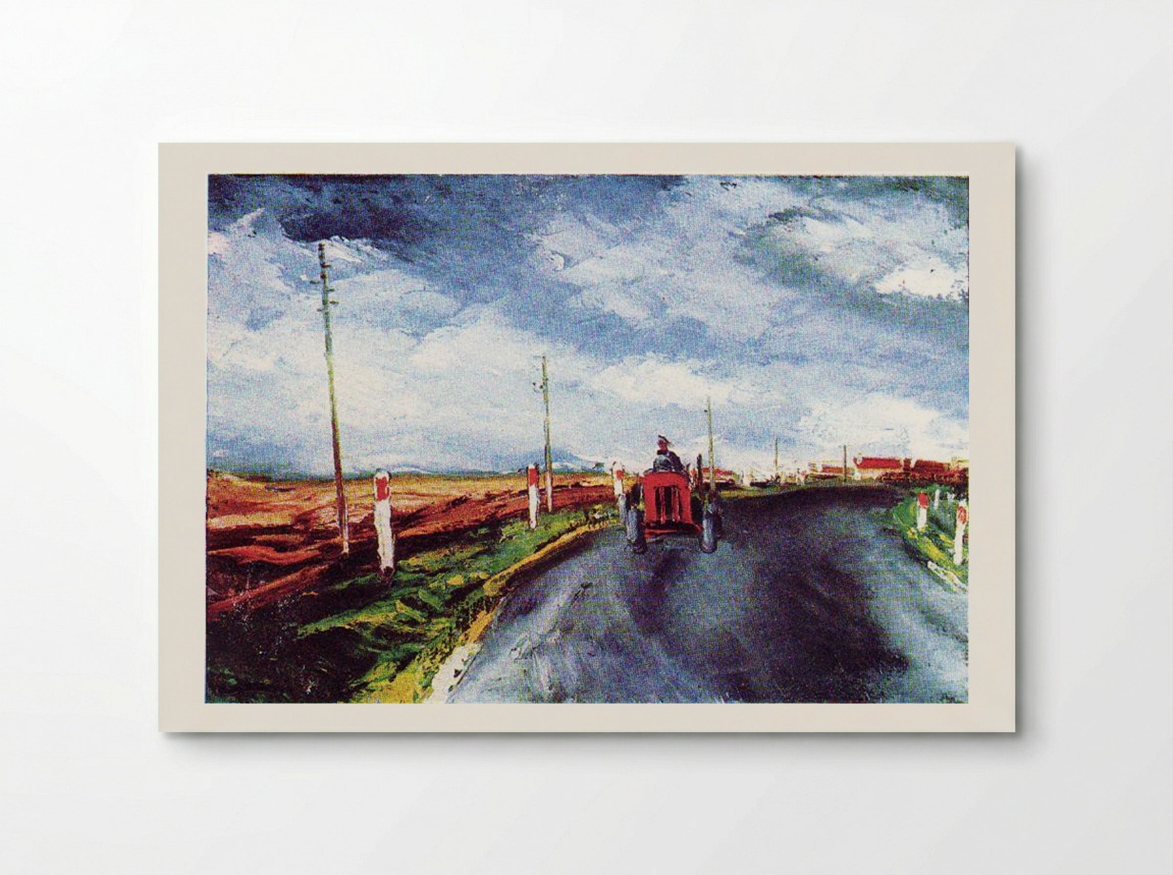 The Red Tractor - Maurice de Vlaminck - Poster