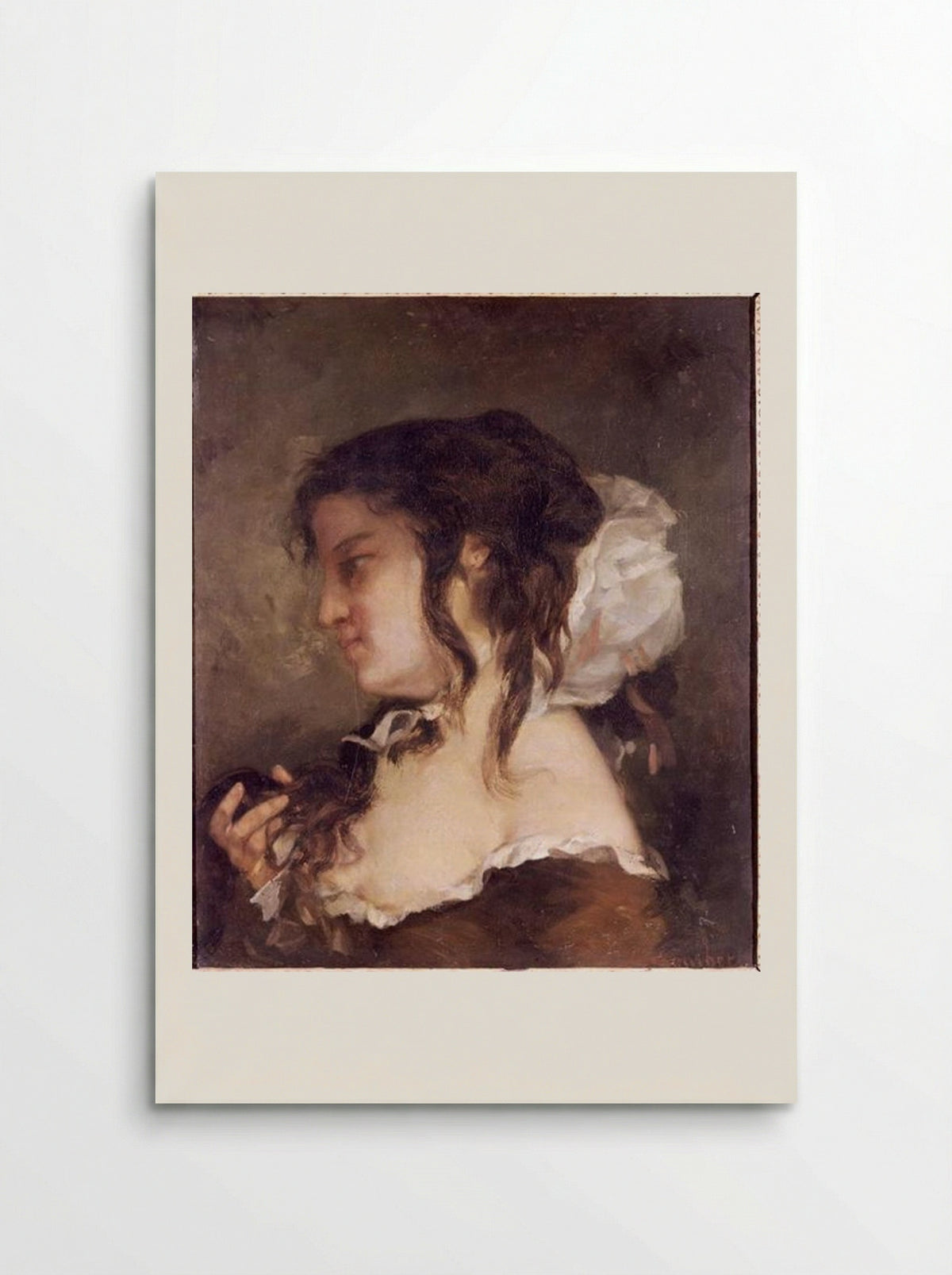 The Reflection - Gustave Courbet - Poster