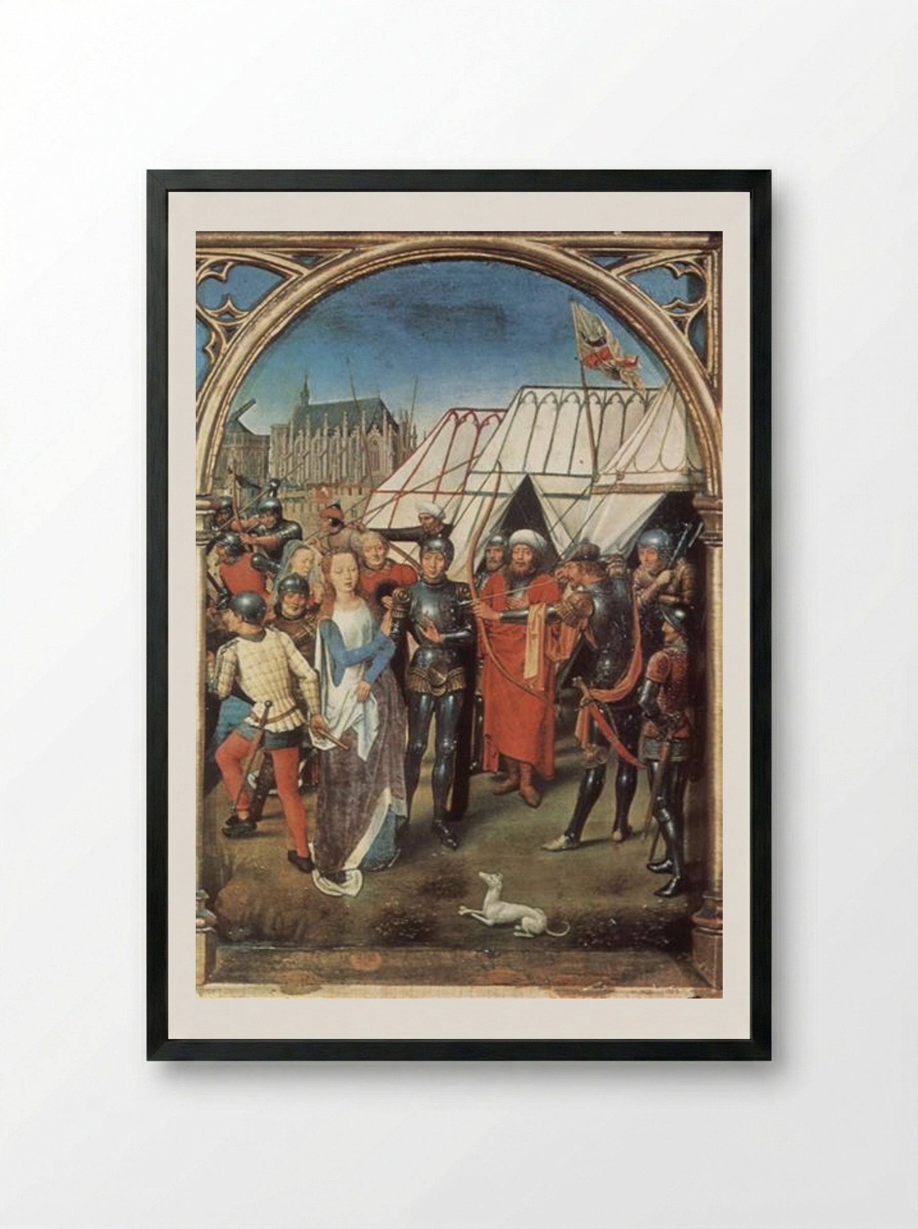 The Reliquary of St. Ursula - Hans Memling - Framed Print Black