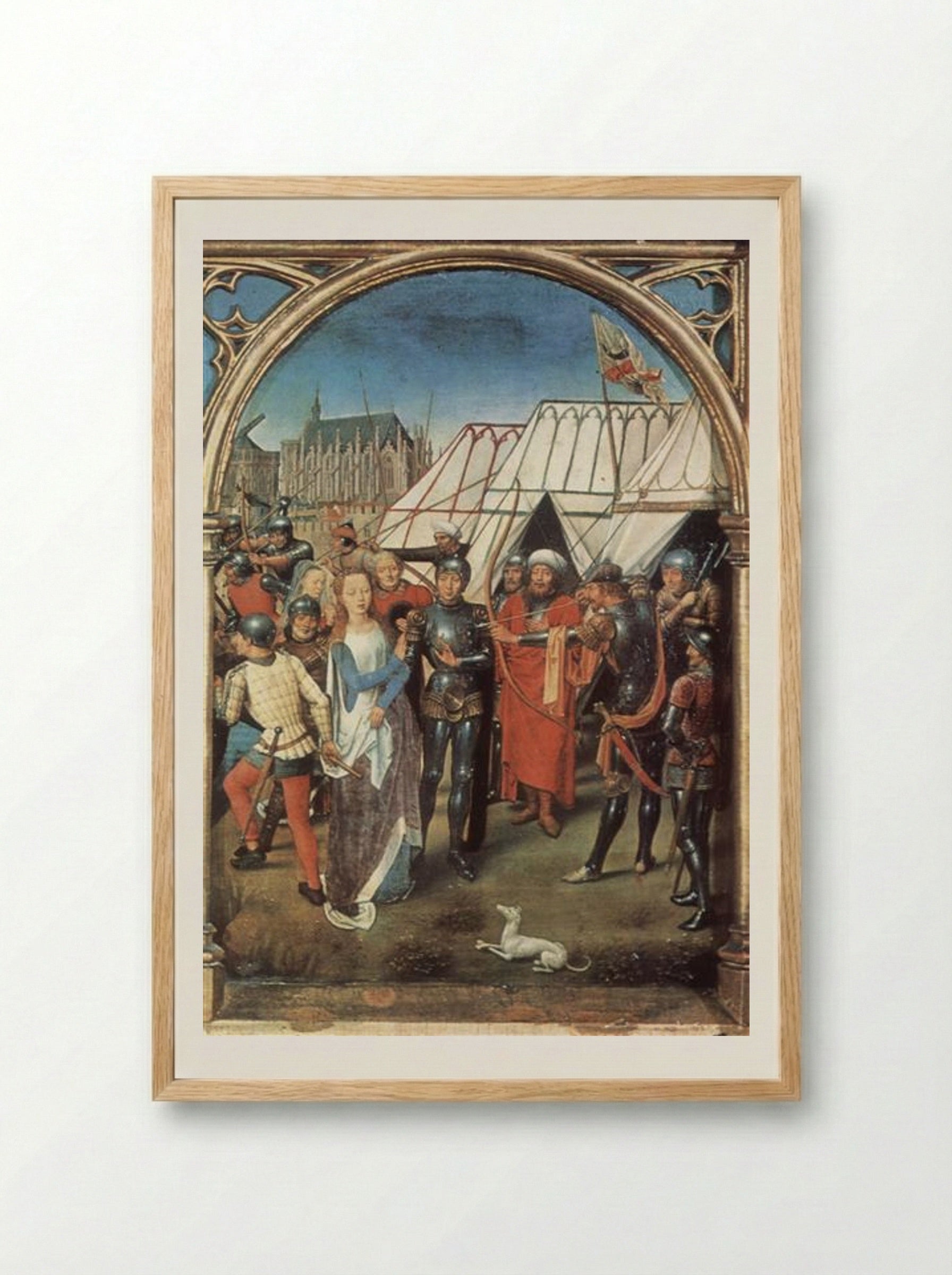 The Reliquary of St. Ursula - Hans Memling - Framed Print Wood