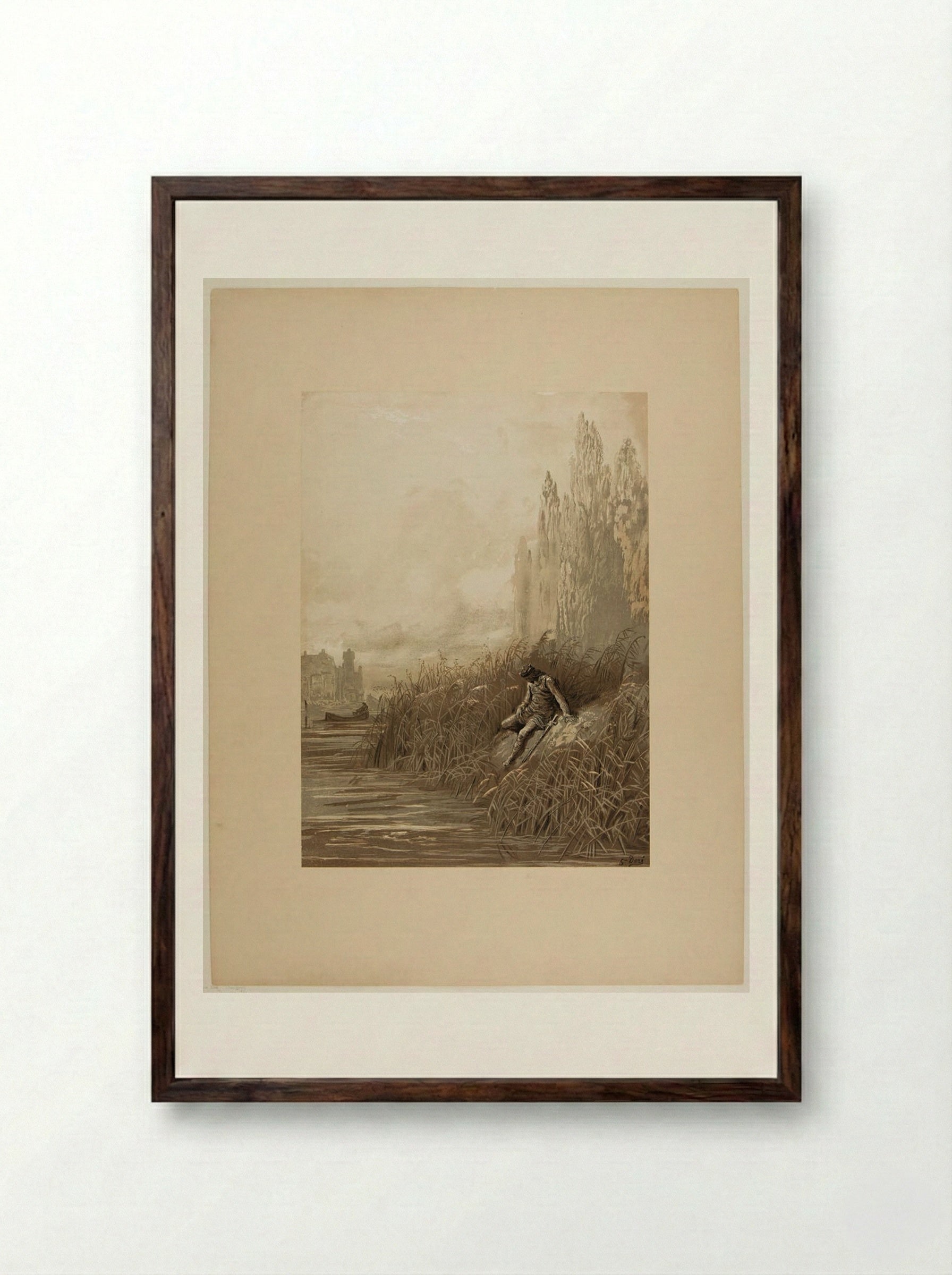 The Remorse of Lancelot - Gustave Doré - Framed Print Dark Wood