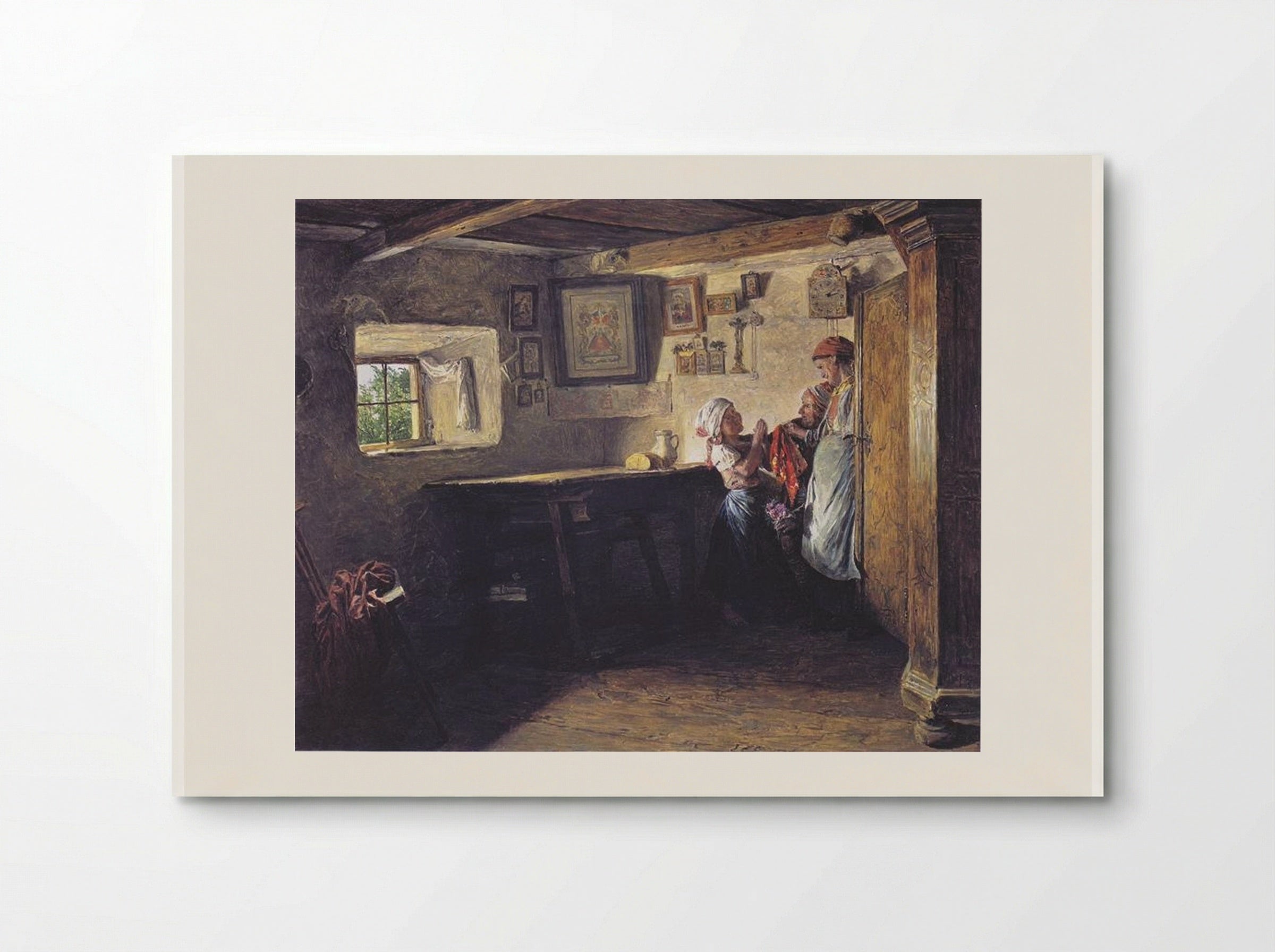 The Request of the Child (The Old Chest) - Ferdinand Georg Waldmüller - Poster