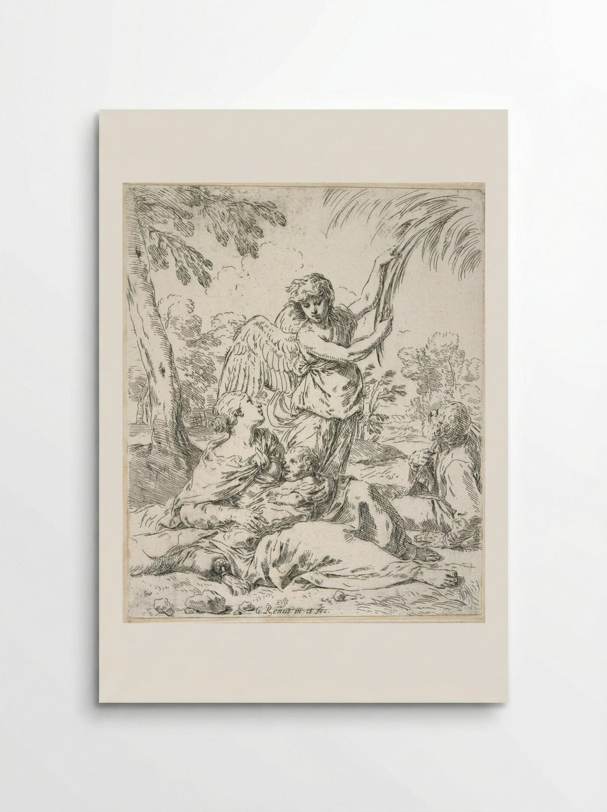 The Rest on the Flight into Egypt - Simone Cantarini - Poster