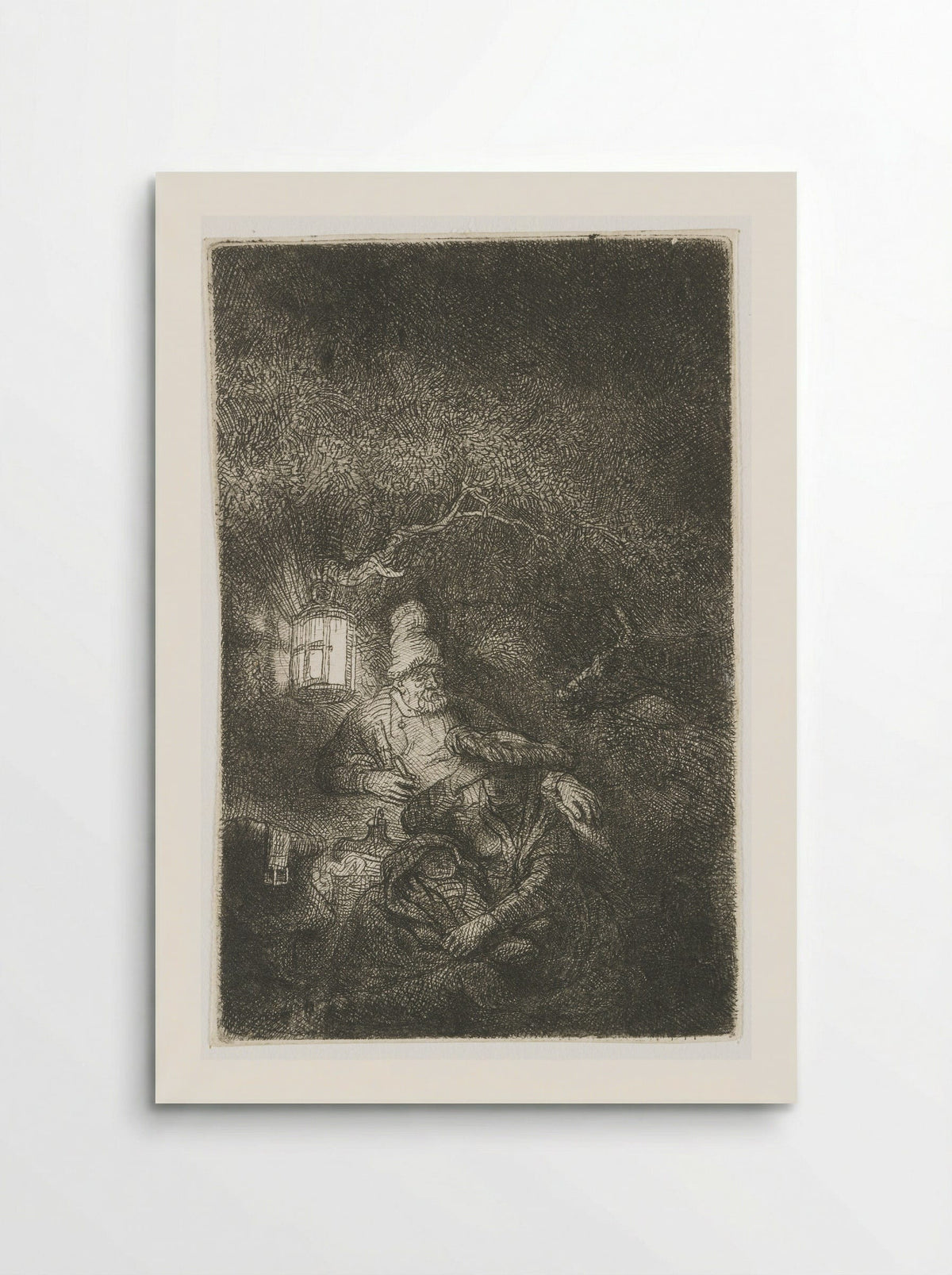 The Rest on the Flight into Egypt - Rembrandt van Rijn - Poster