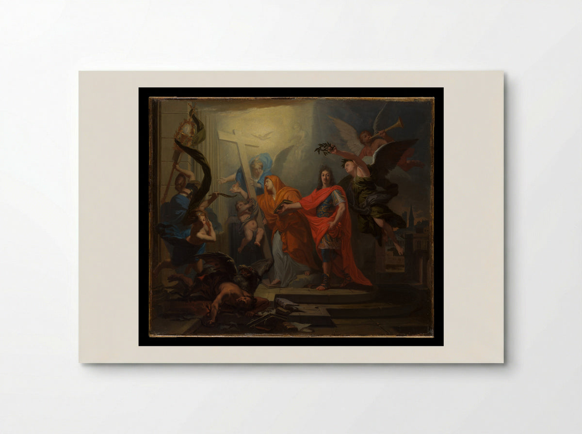 The Restoration of the Catholic Religion in Strasbourg - Claude Guy Hallé - Poster
