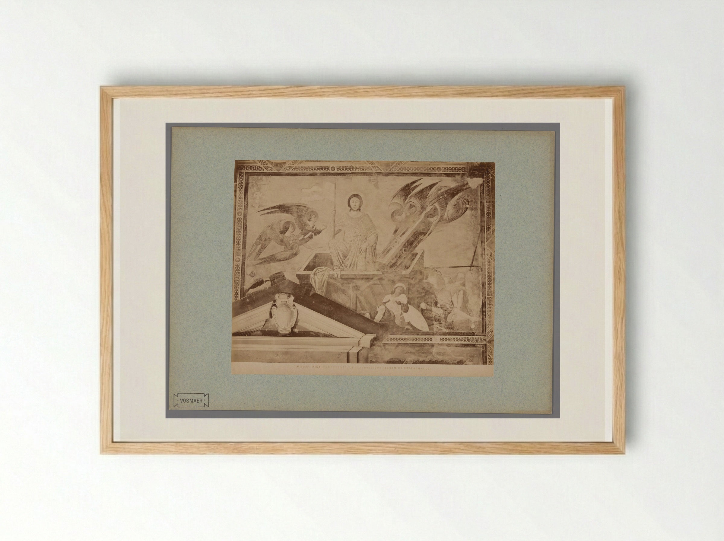 The Resurrection of Christ (After Buonamico Buffalmacco) - Fratelli Alinari - Framed Print Wood