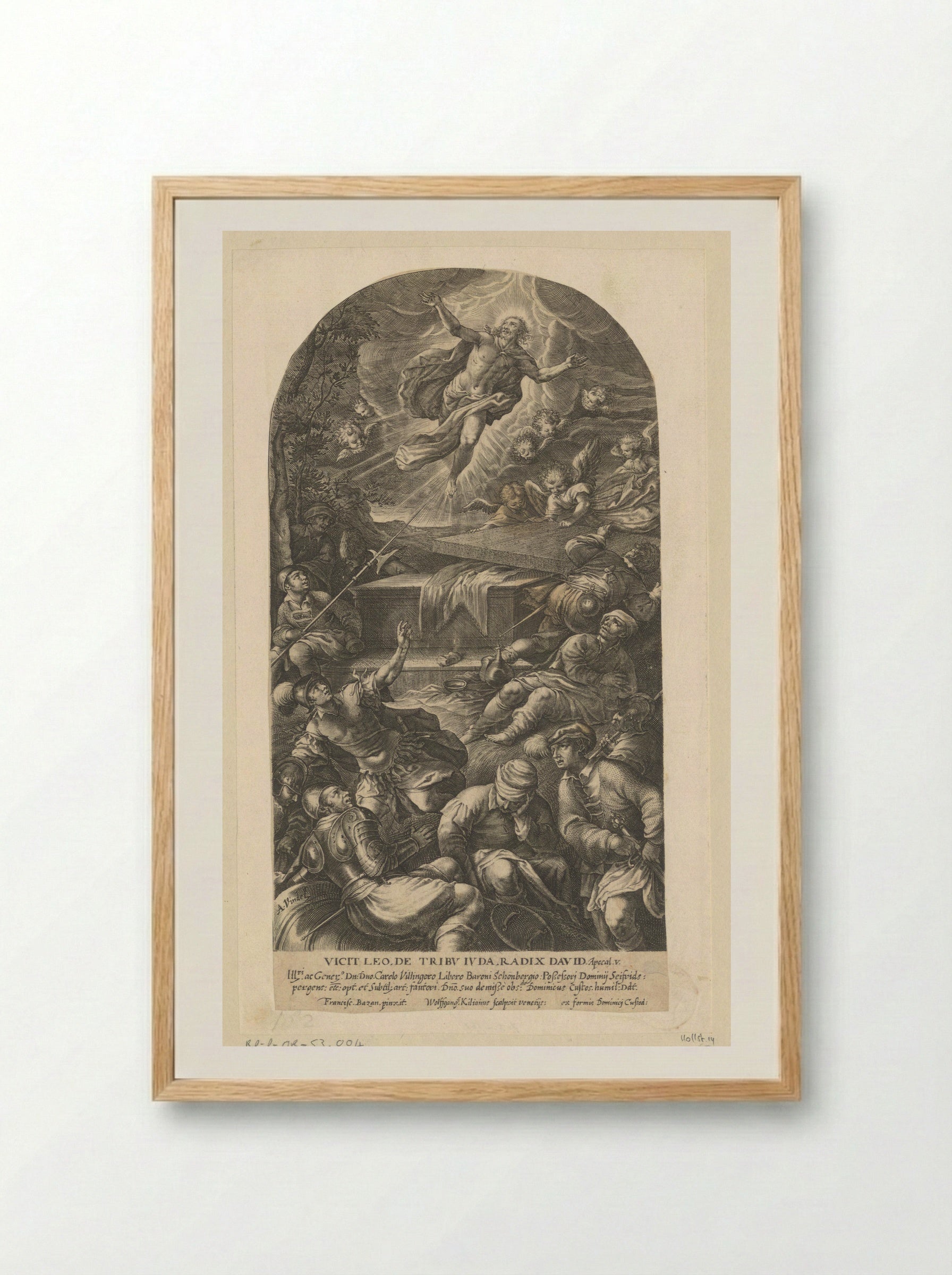 The Resurrection of Christ - Dominicus Custos - Framed Print Wood