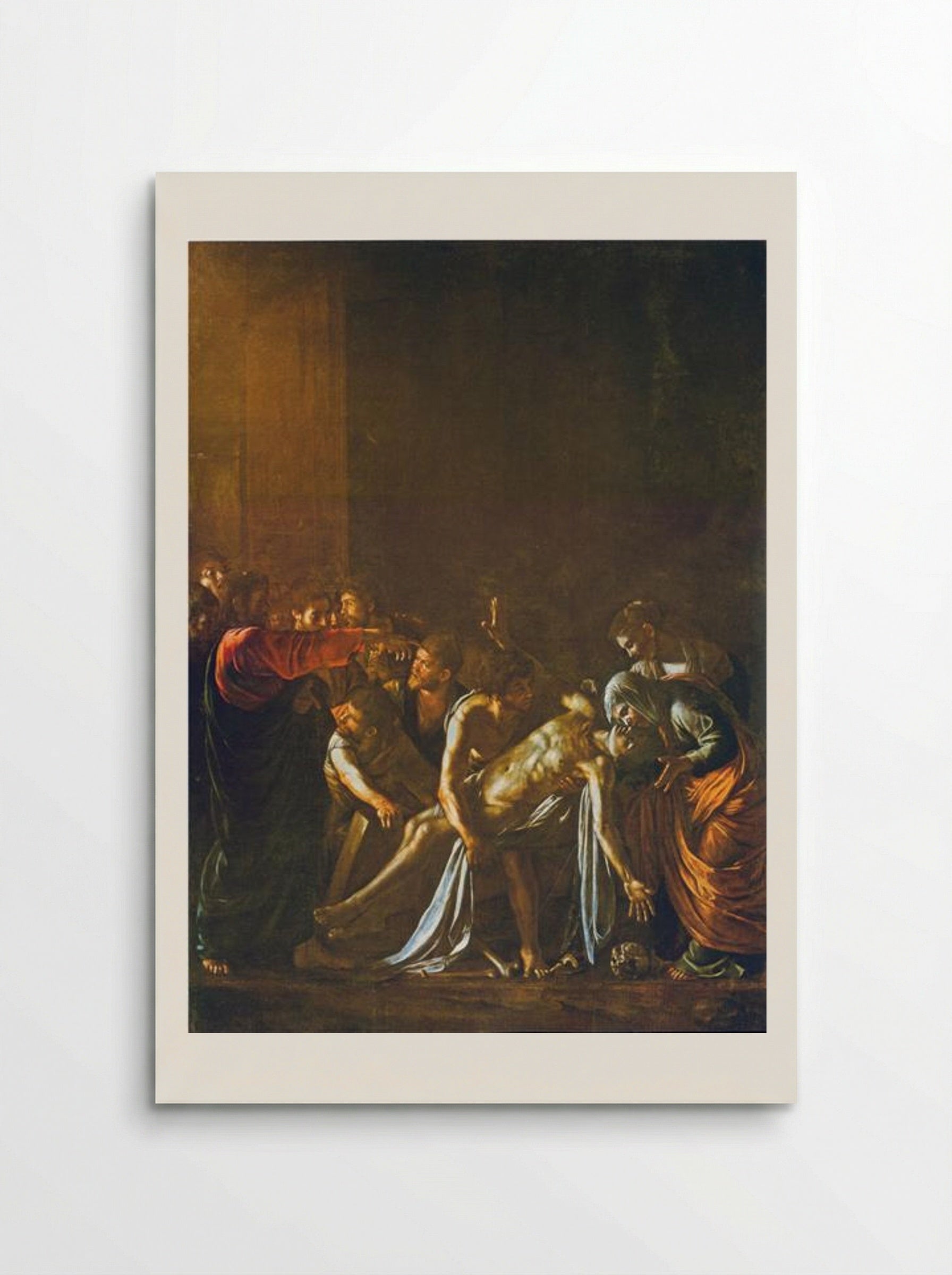 The Resurrection of Lazarus - Caravaggio - Poster