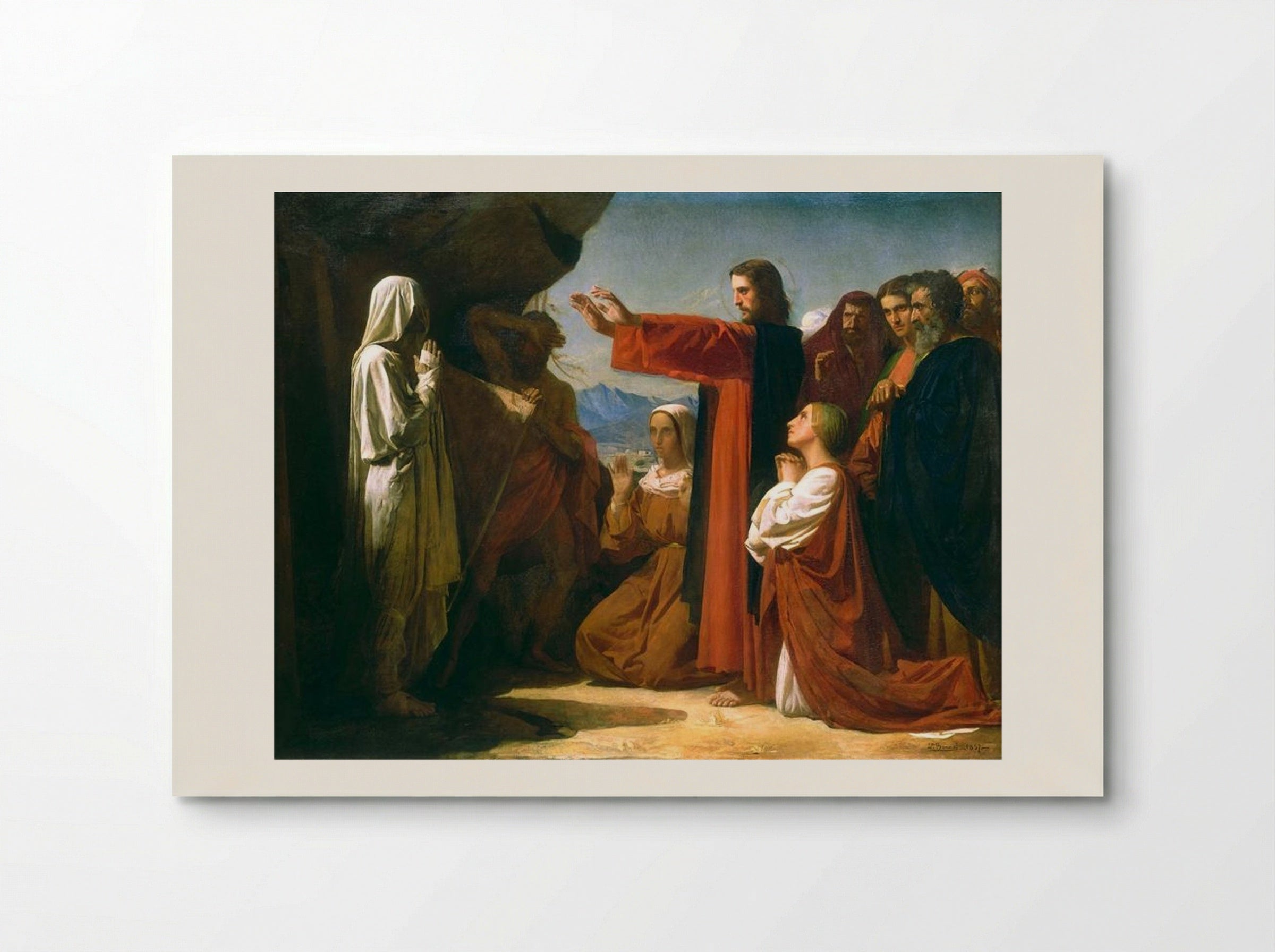 The Resurrection of Lazarus - Léon Bonnat - Poster