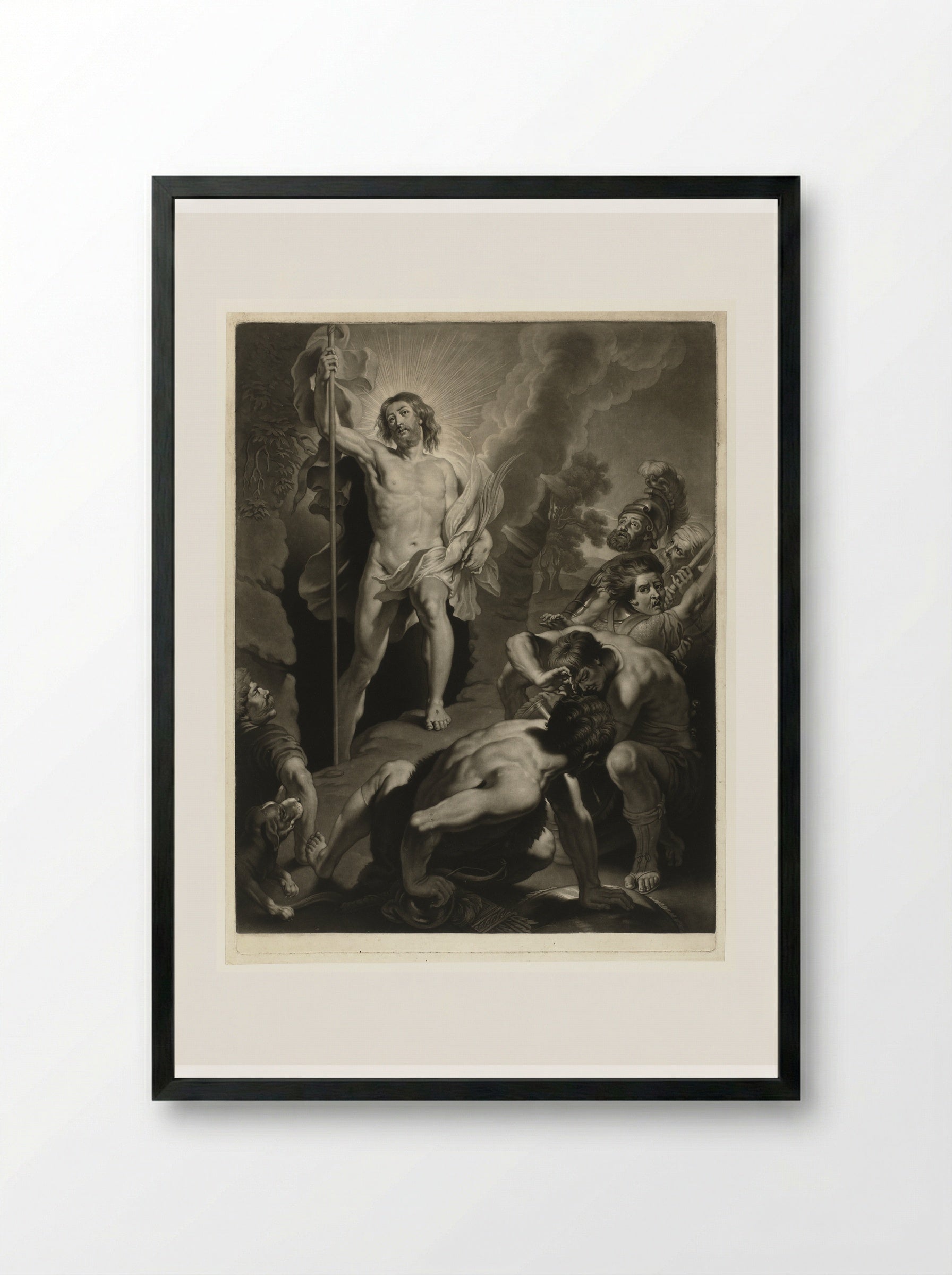 The Resurrection - Charles Howard Hodges - Framed Print Black