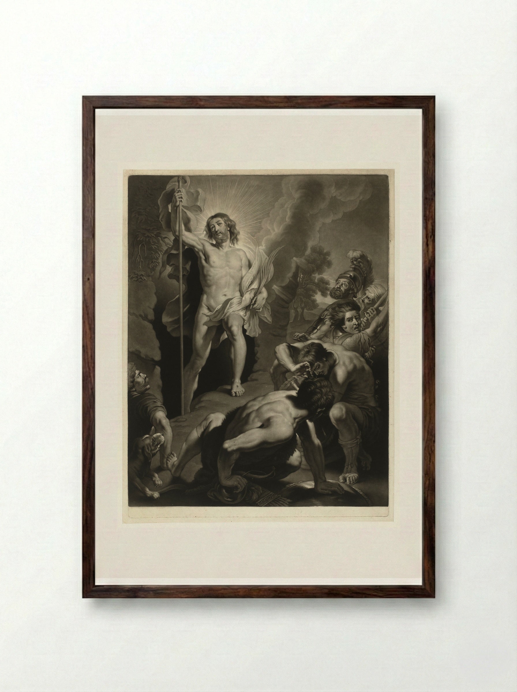 The Resurrection - Charles Howard Hodges - Framed Print Dark Wood