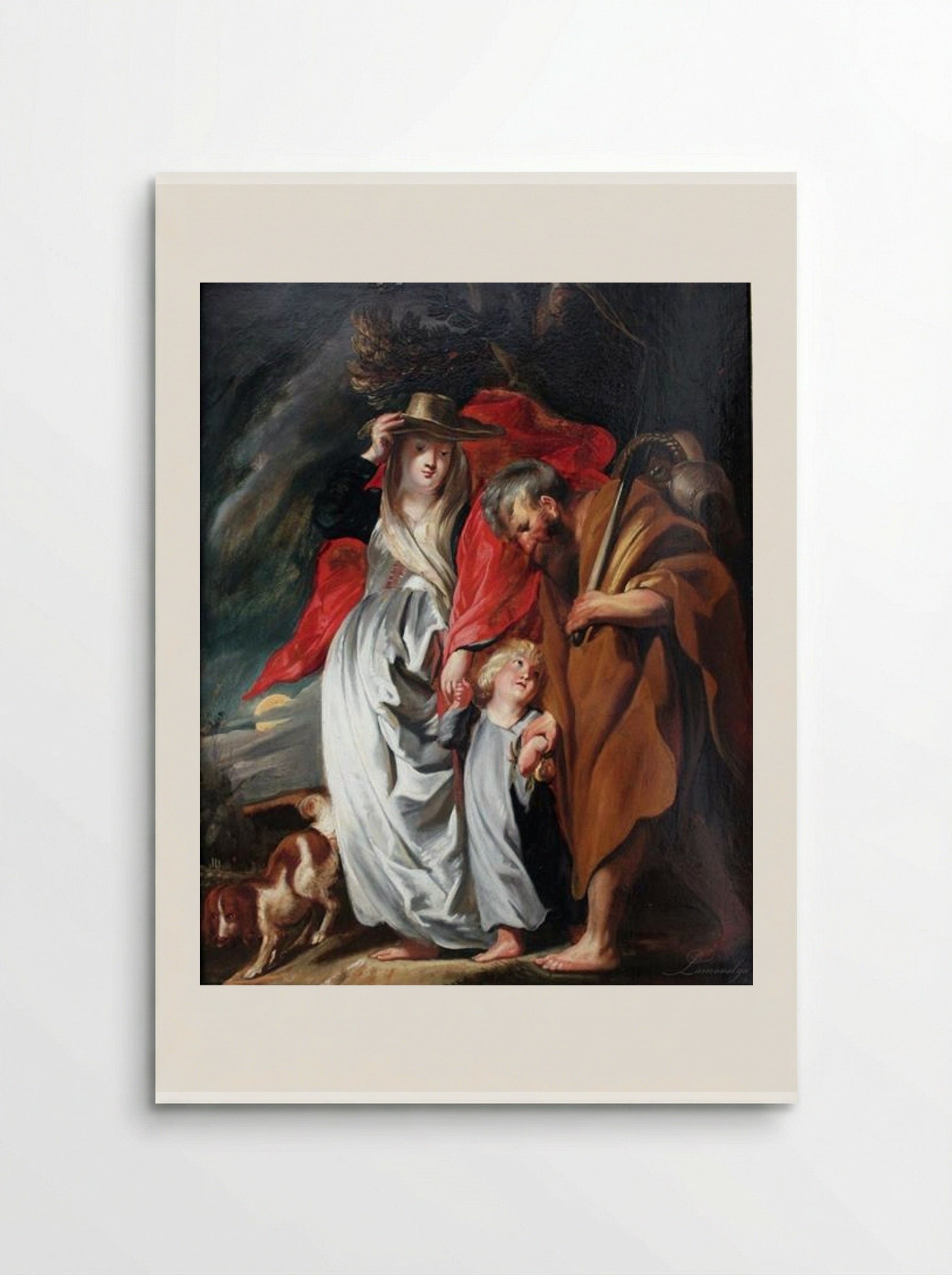 The Return from Egypt of the Holy Family - Jacob Jordaens - Poster