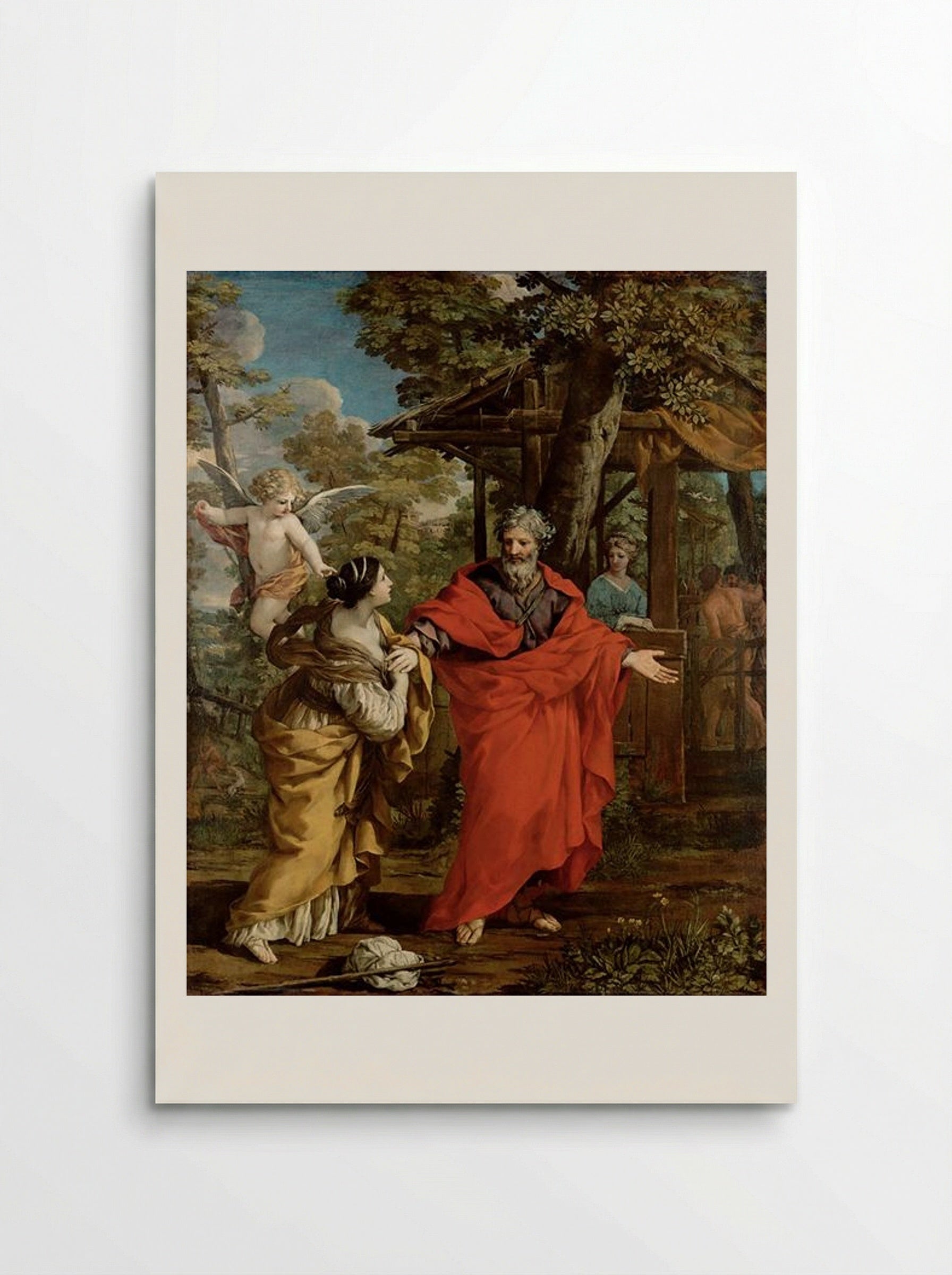 The Return of Hagar - Pietro da Cortona - Poster