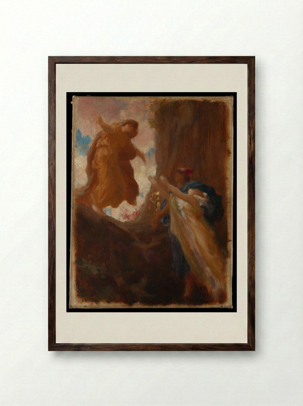The Return of Persephone - Frederic, Lord Leighton - Framed Print Dark Wood
