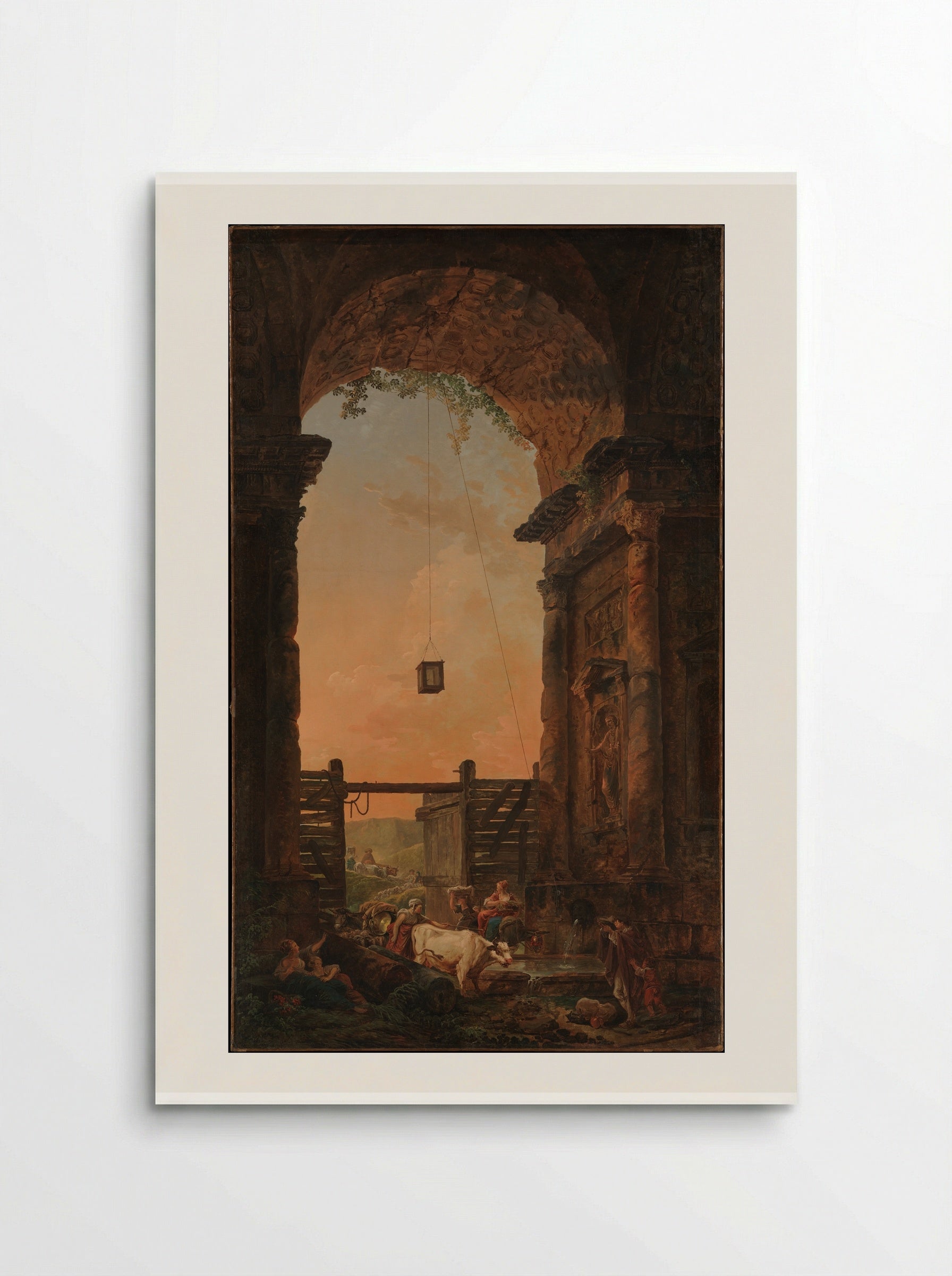 The Return of the Cattle - Hubert Robert - Poster