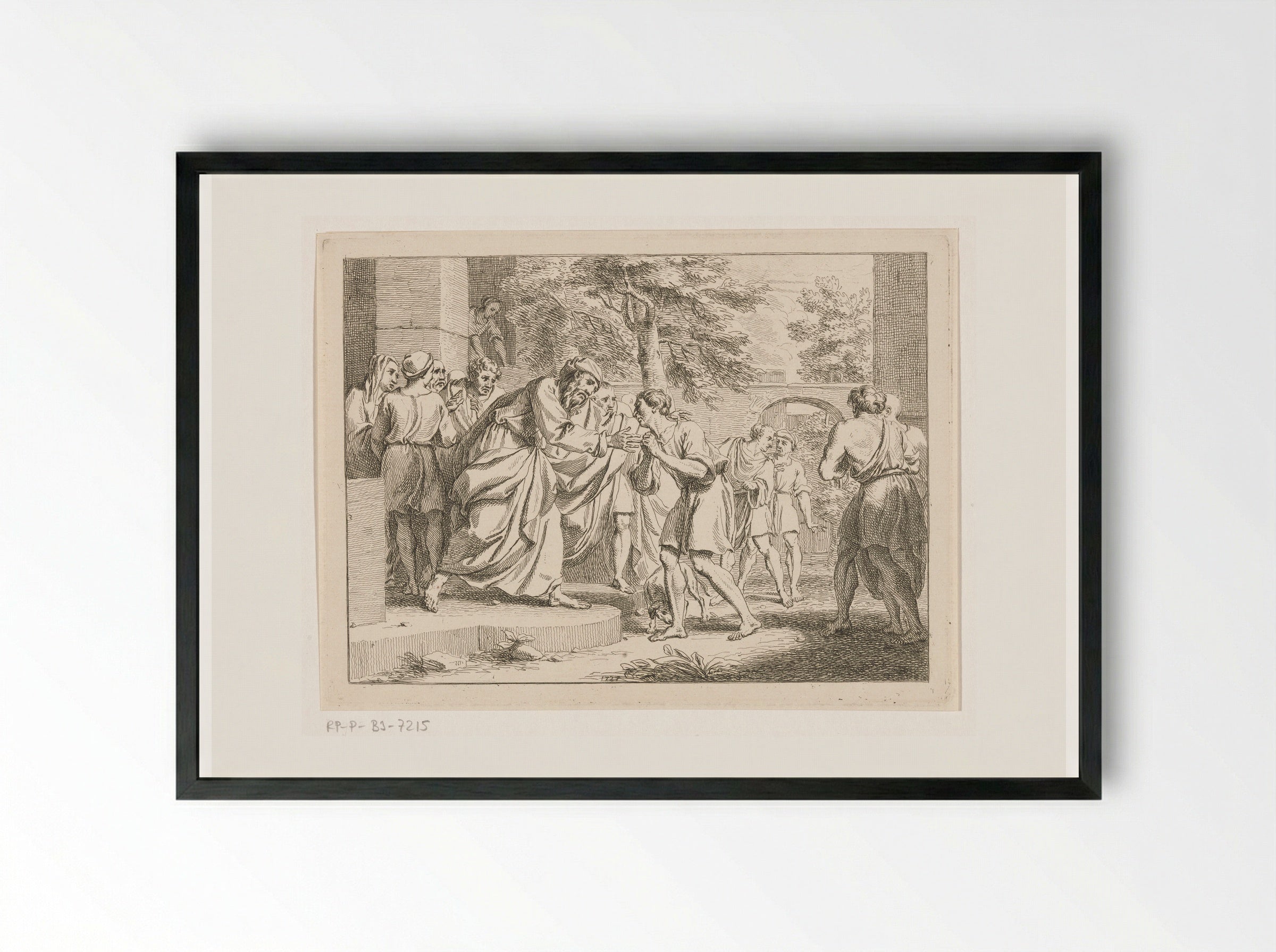 The Return of the Prodigal Son - Louis Fabritius Dubourg - Framed Print Black
