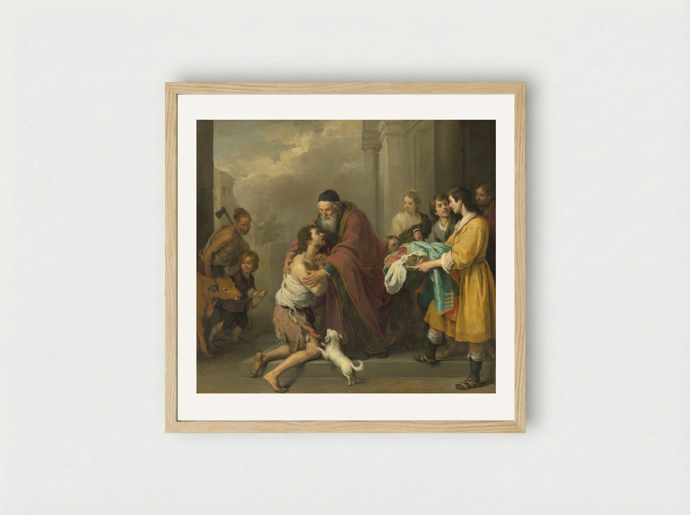 The Return of the Prodigal Son - Bartolomé Esteban Murillo - Framed Print Wood