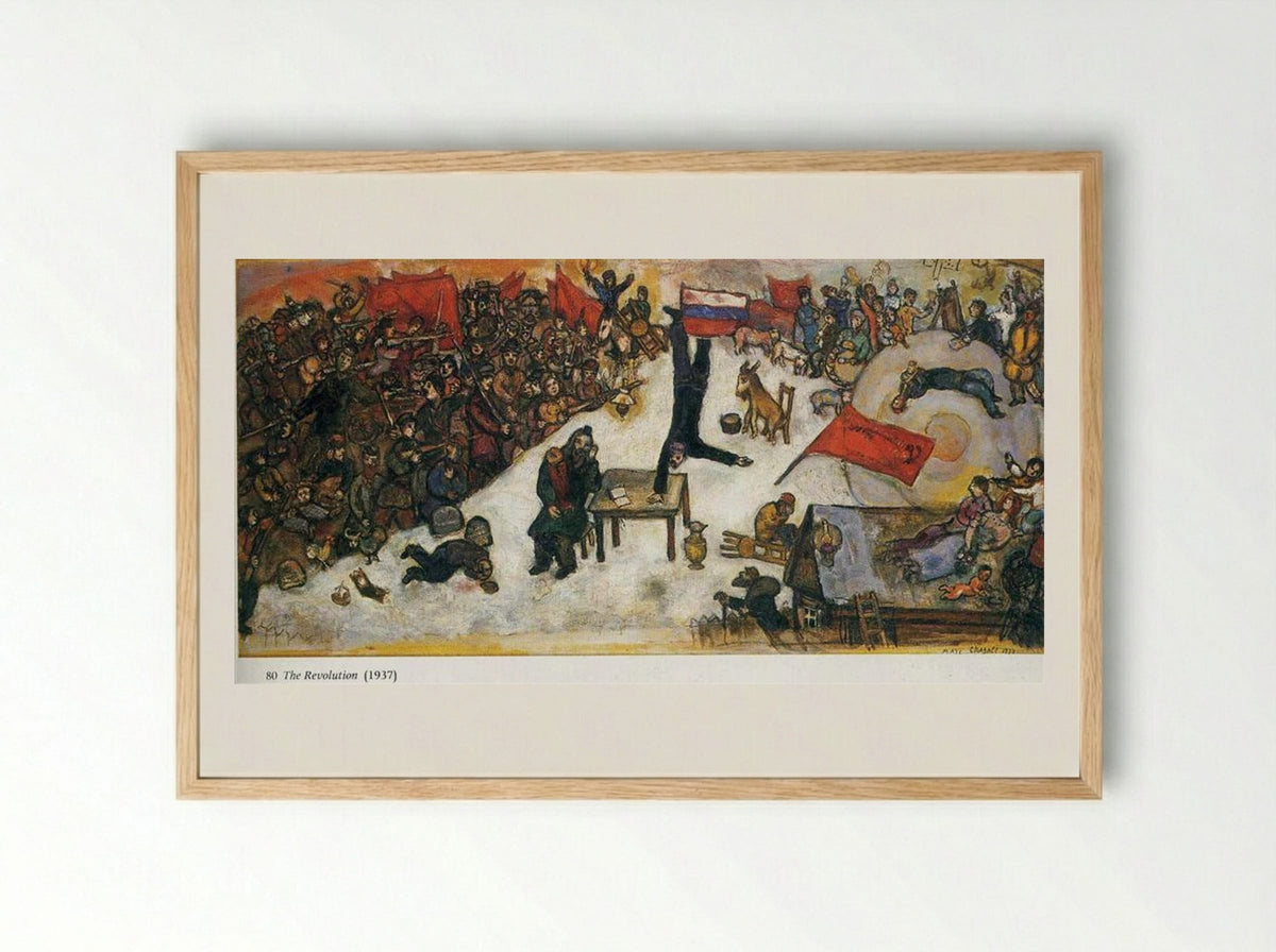 The Revolution - Marc Chagall - Framed Print Wood
