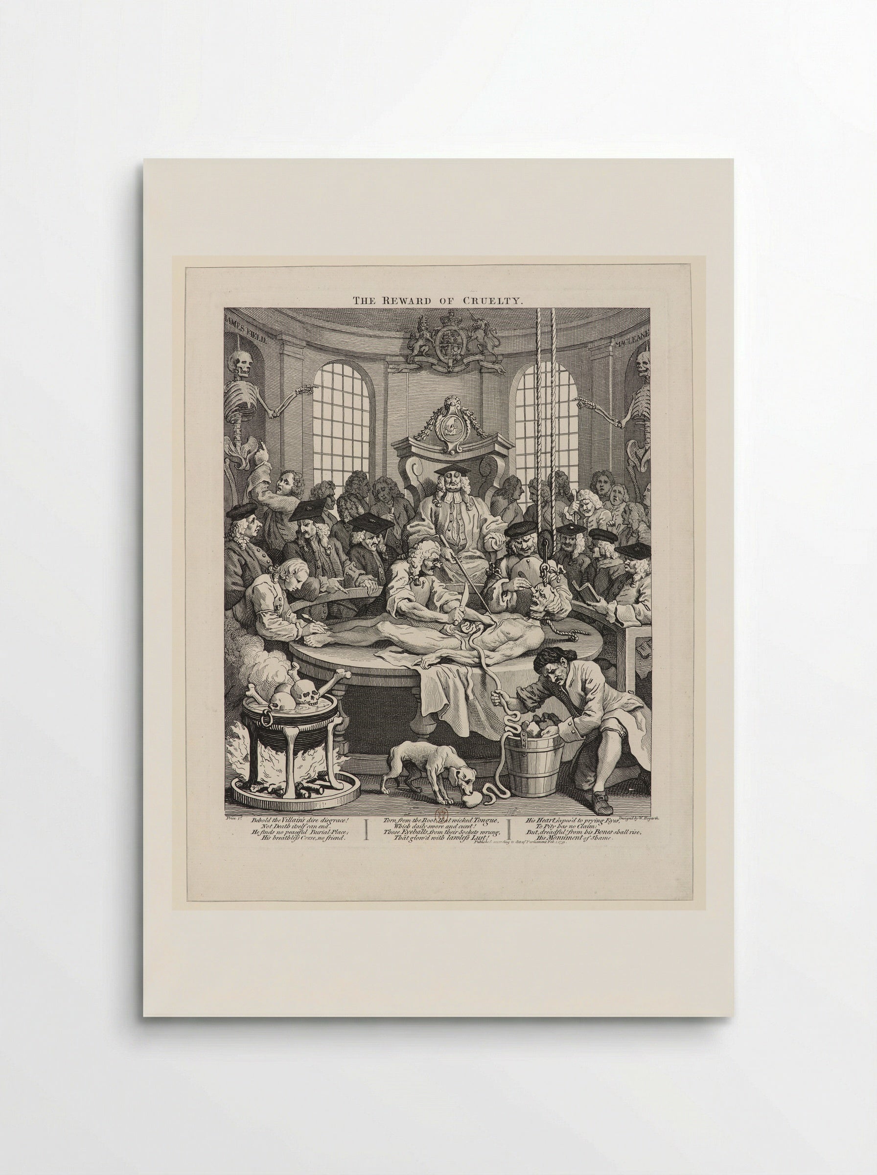 The Reward of Cruelty - William Hogarth - Poster