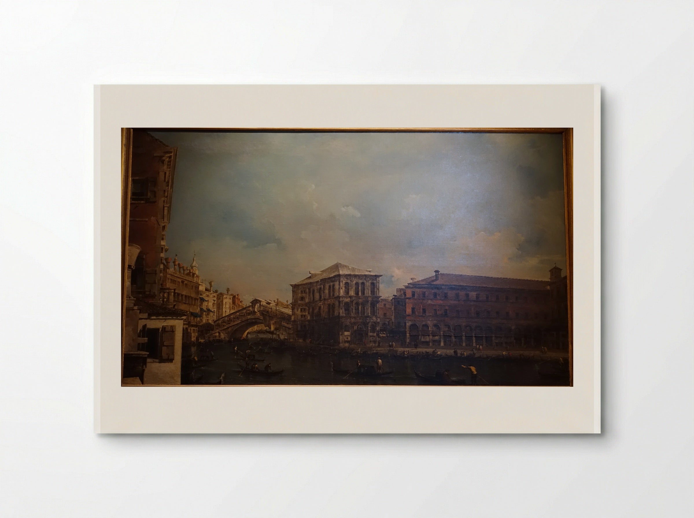 The Rialto Bridge with the Palazzo dei Camerlenghi - Francesco Guardi - Poster
