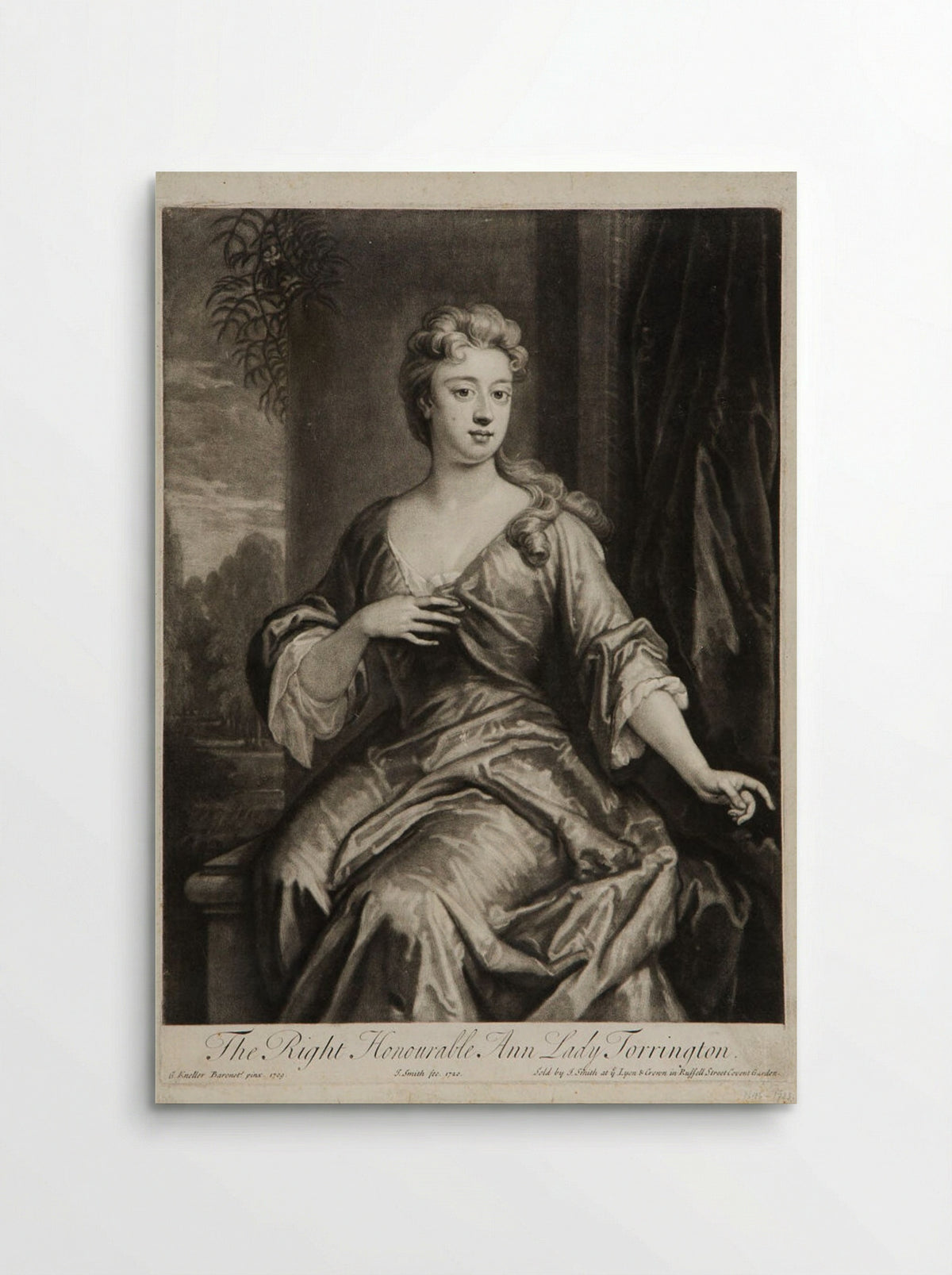 The Right Honourable Ann, Lady Torrington - John Smith - Poster