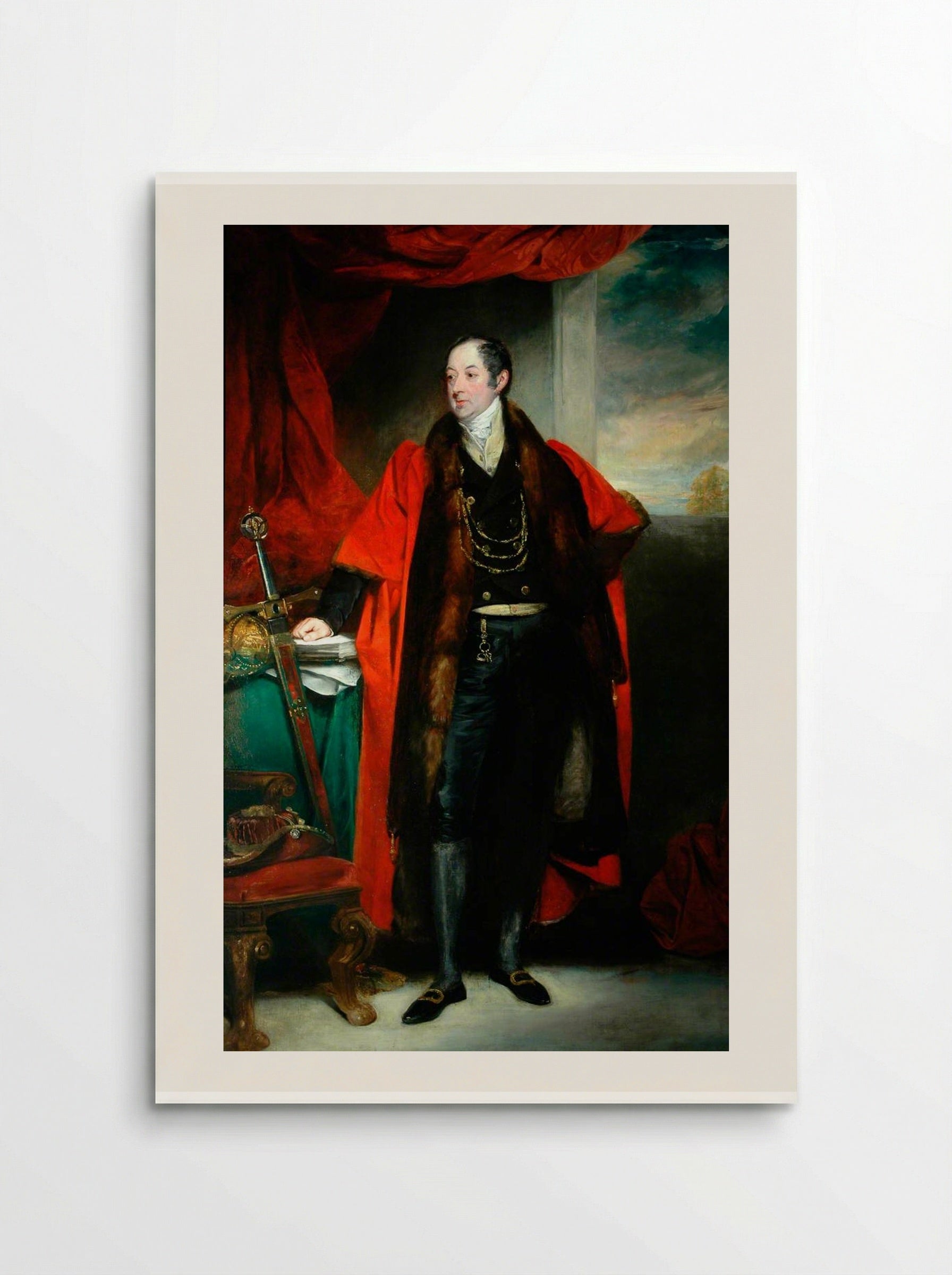 The Right Honourable Lawrence, Lord Dundas, as Lord Mayor of York - John Jackson - Poster