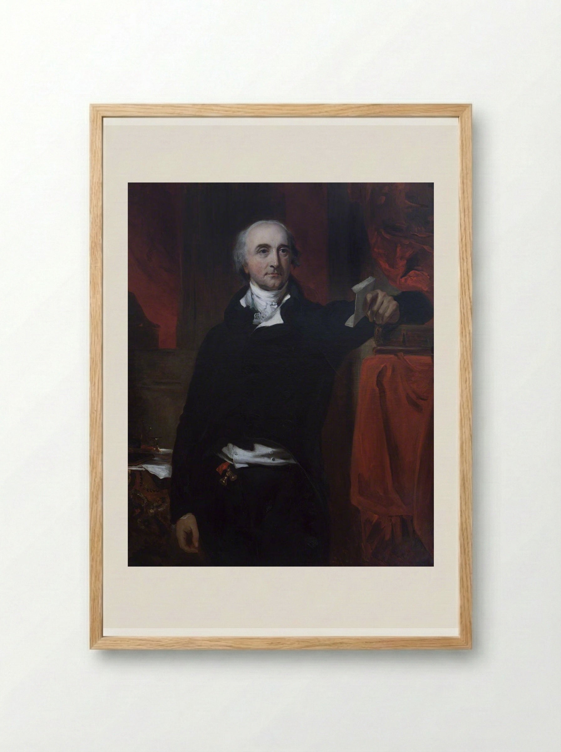 The Right Honourable William Windham III - John Jackson - Framed Print Wood