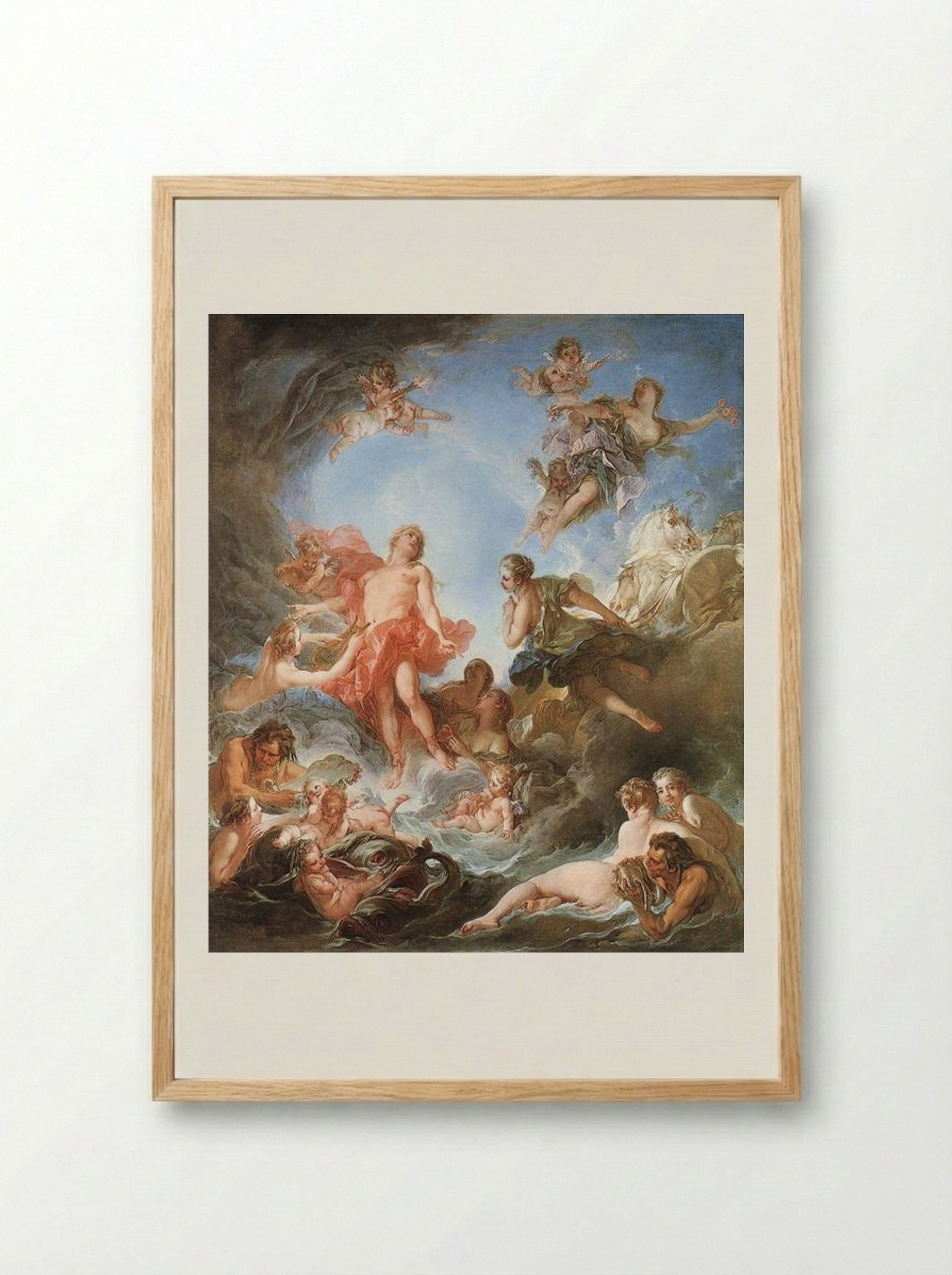 The Rising of the Sun - Francois Boucher - Framed Print Wood